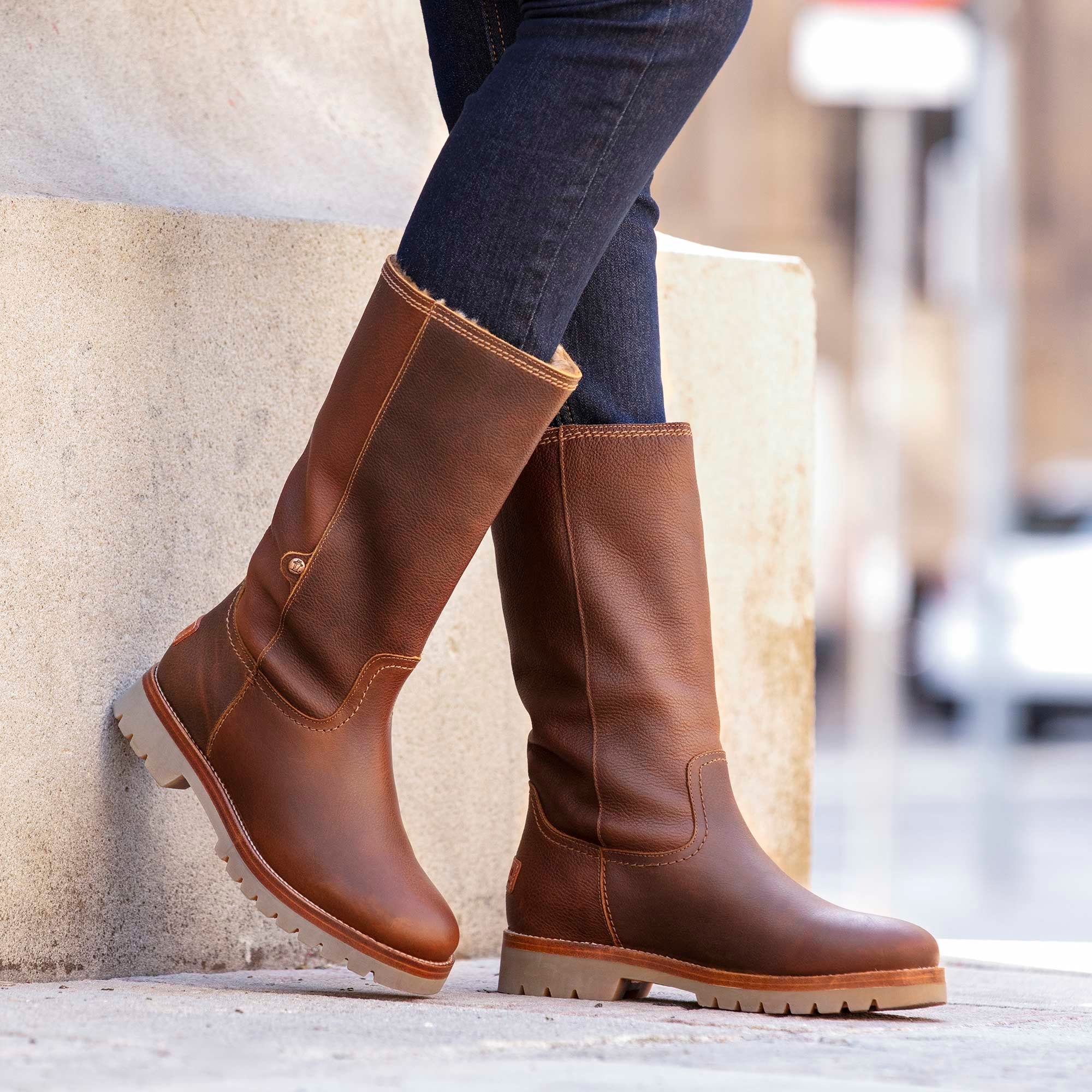 Panama Jack Winterstiefel »Bambina Igloo«, Langschaftstiefel, Schlupfstiefel, Profilsohle, klassische Optik