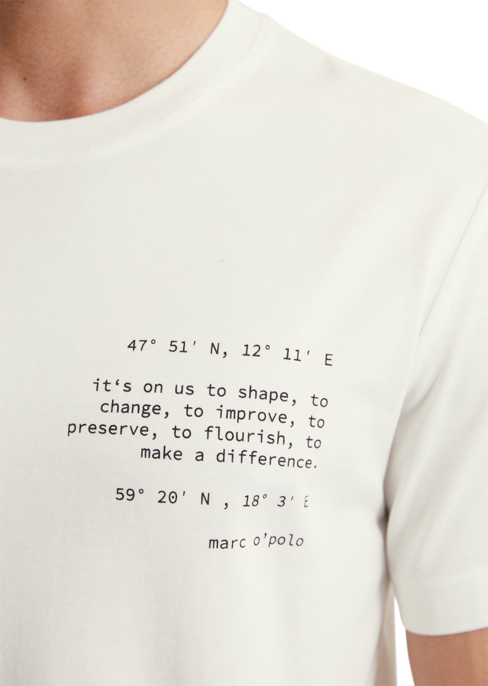 Marc O'Polo T-Shirt »aus reiner Bio-Baumwolle«