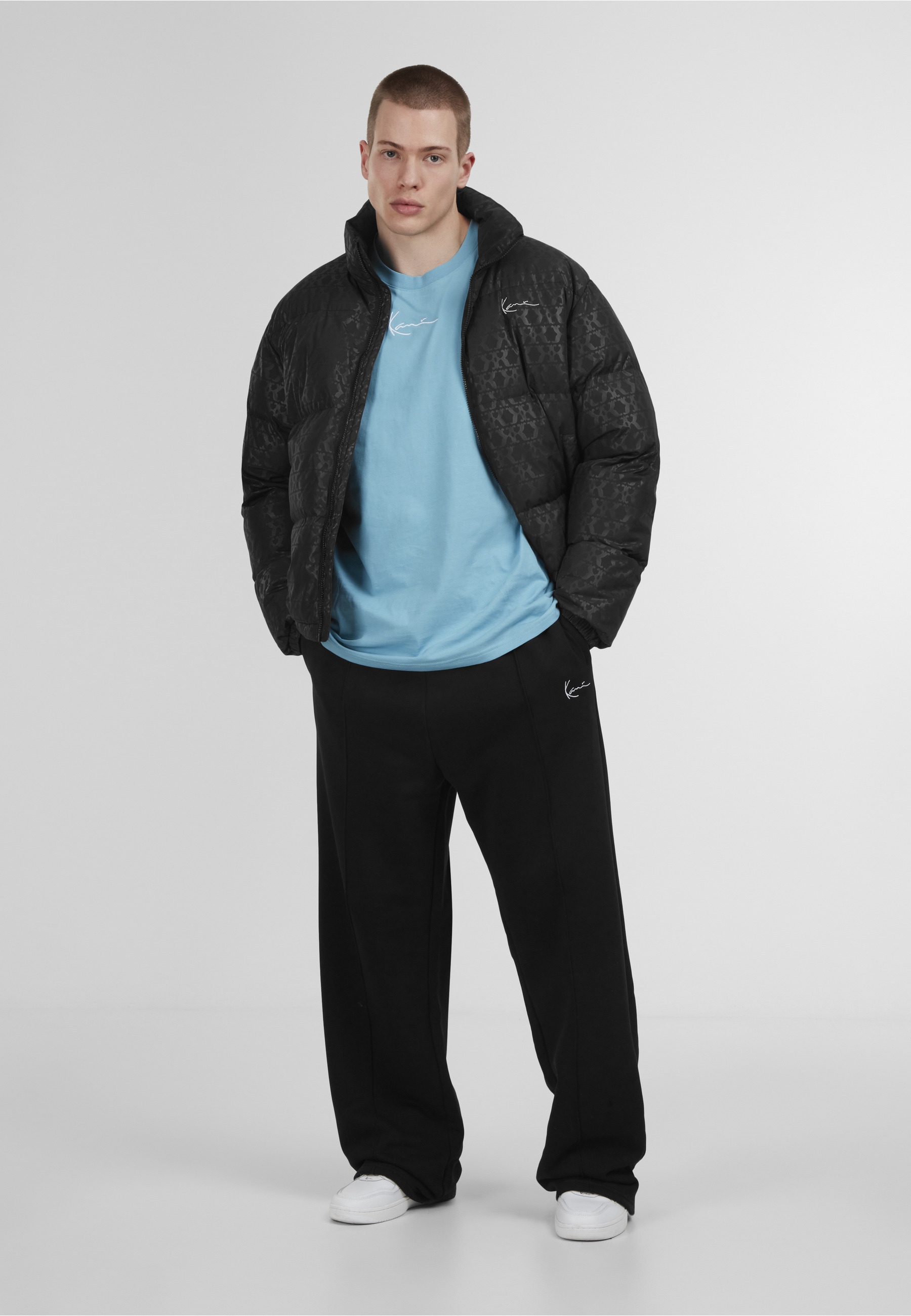 Karl Kani Winterjacke »Karl Kani Aop Signature Puffer Jacket« 1 Stk. tlg. ohne Kapuze