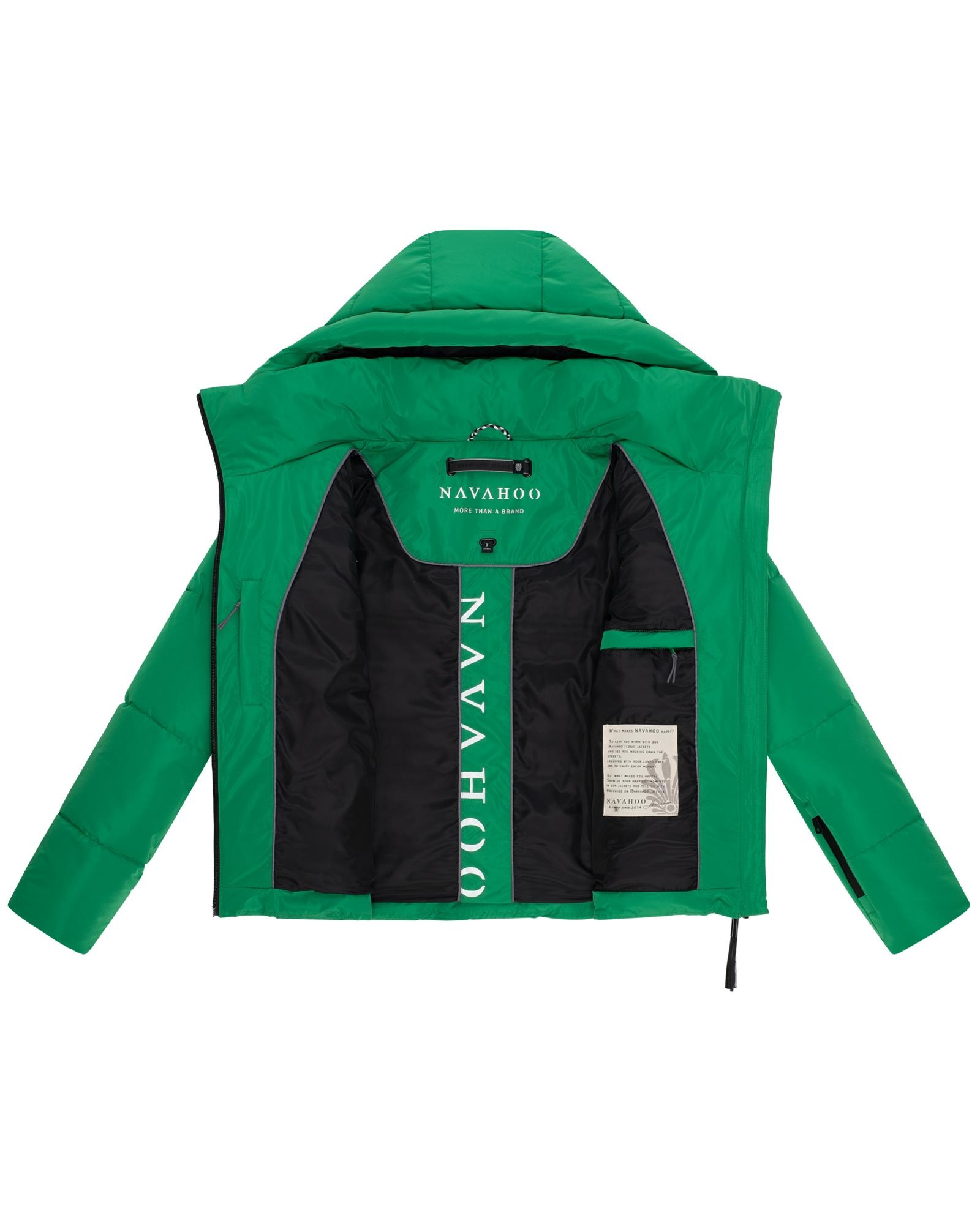 Navahoo Steppjacke »Frostherz XIV«, mit Kapuze, Kurze gesteppte Damen Winterjacke mit abnehmbarer Kapuze
