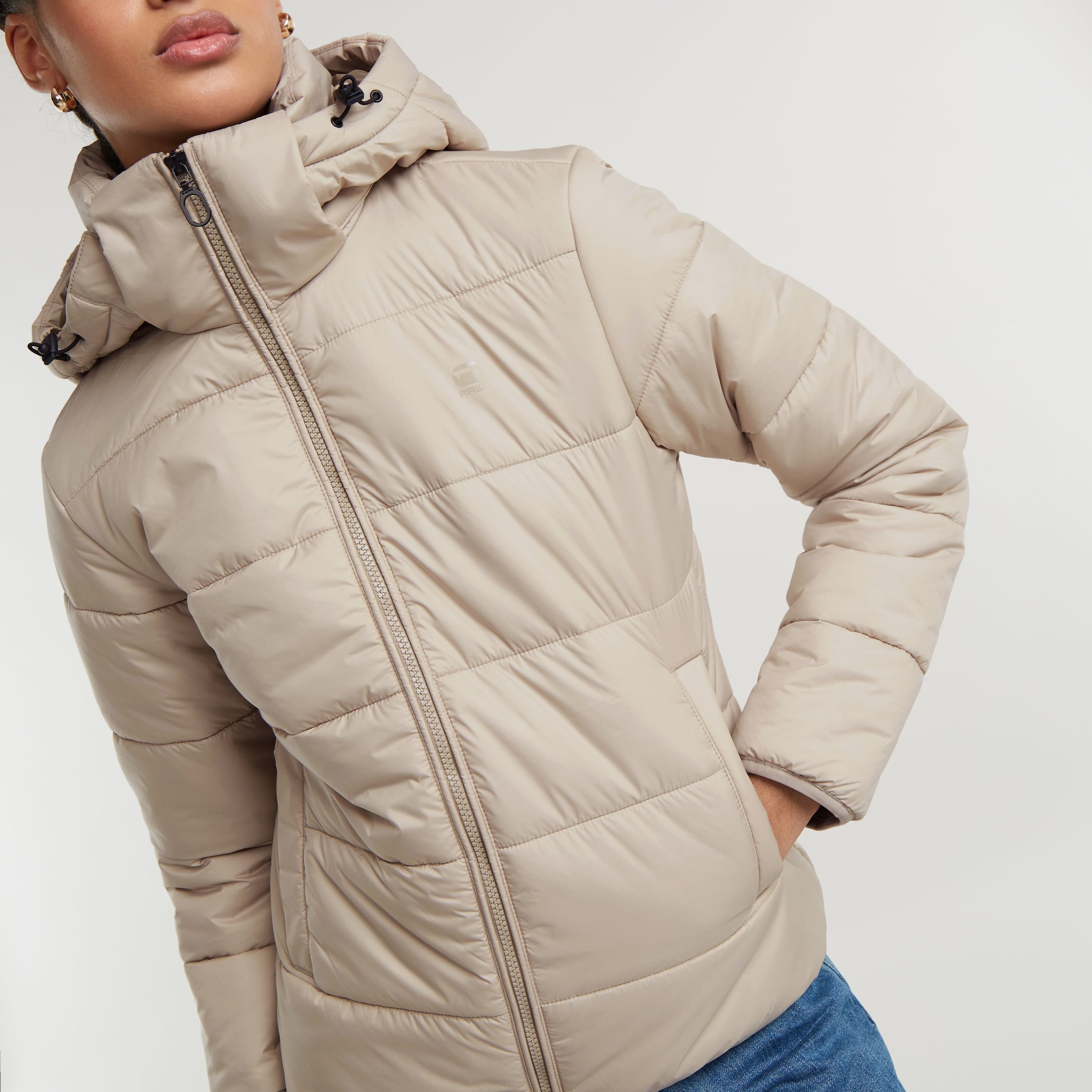 G-STAR Steppjacke »Meefic wmn«, mit Kapuze