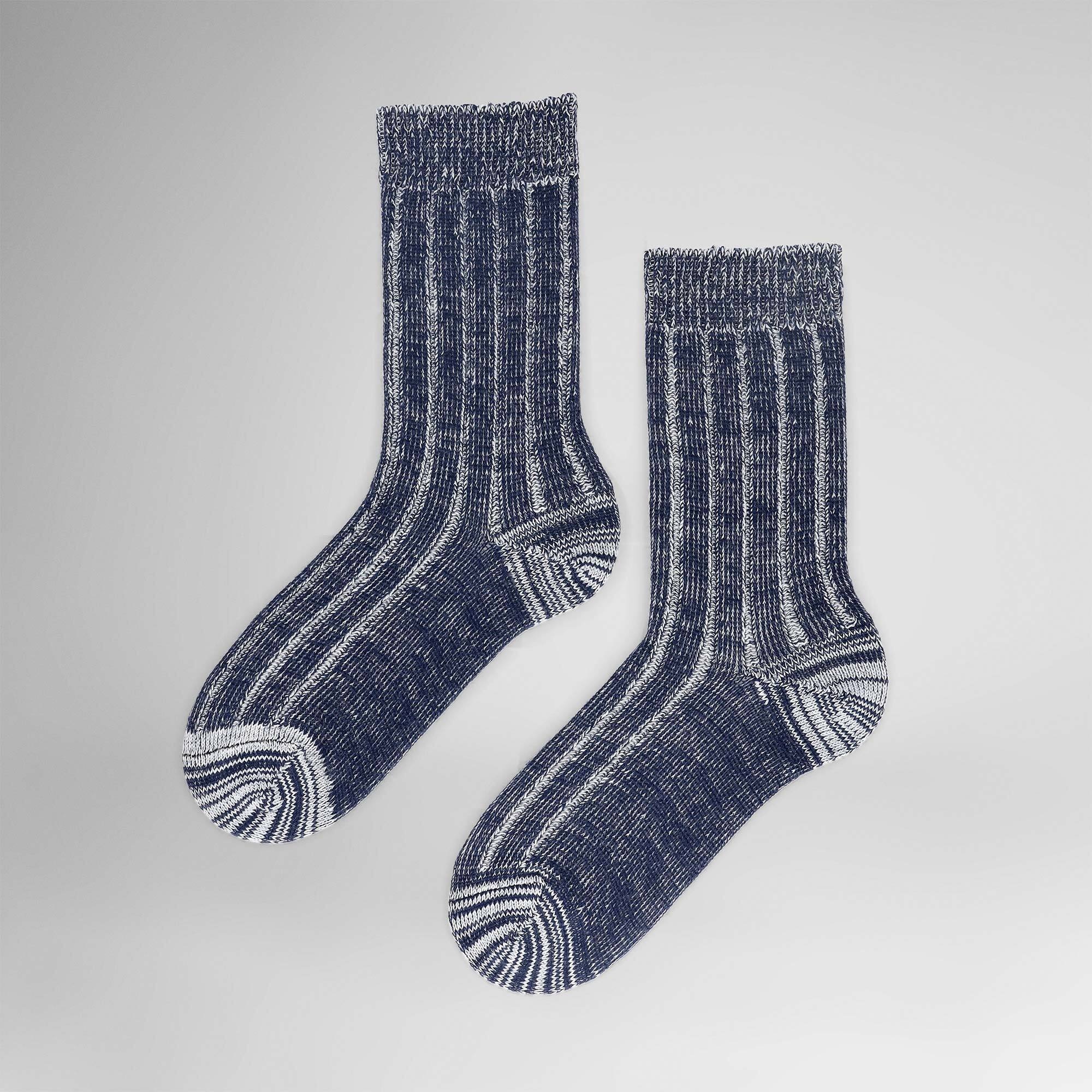 HUDSON Damen Socken "Socke Paint", Gr. 35, blau, Obermaterial: 50% Wolle WO. 50% Polyacryl PAN., Socken