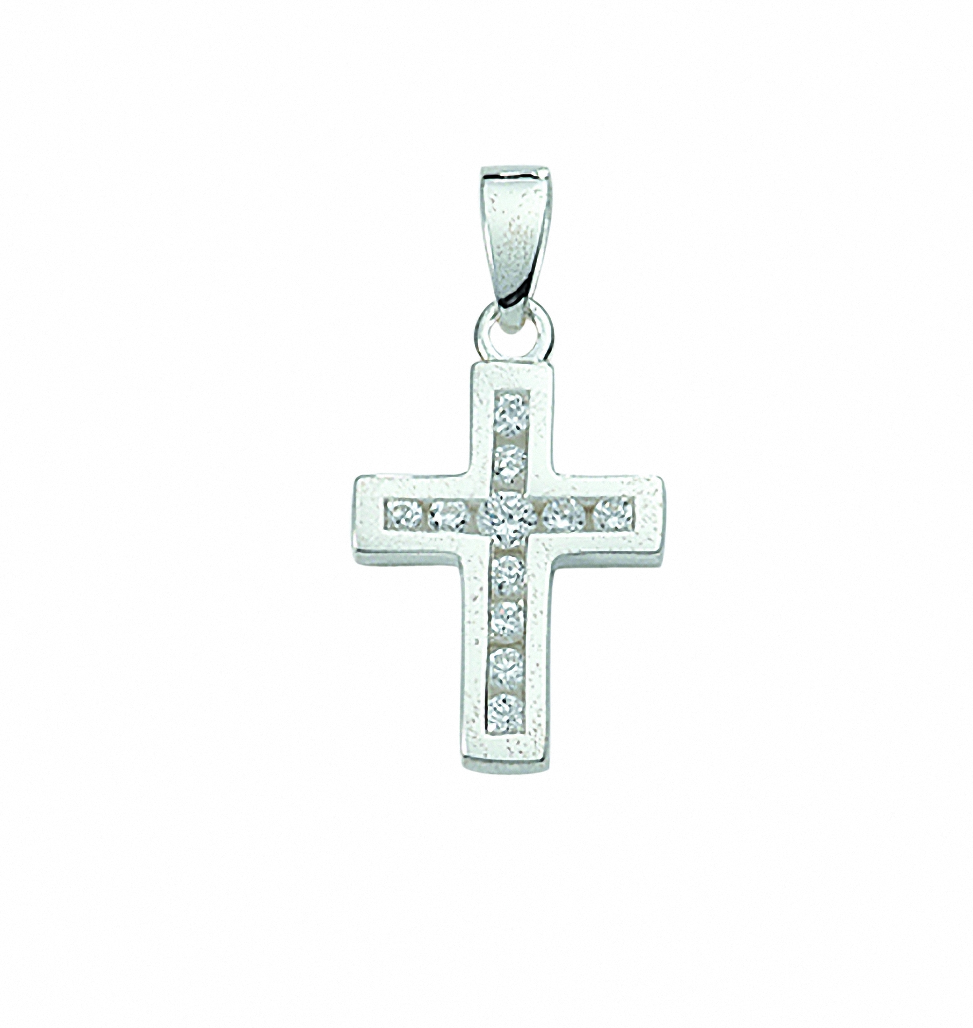 Adelia´s Kette Silber Set BAUR | mit Anhänger Anhänger Schmuckset mit »925 Zirkonia«, mit Kreuz kaufen - Halskette
