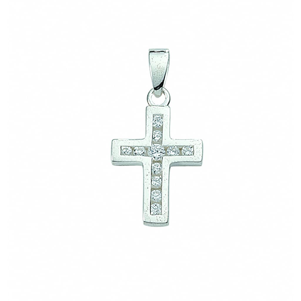 Adelia´s Kette mit Anhänger »925 Silber Kreuz Anhänger mit Zirkonia«