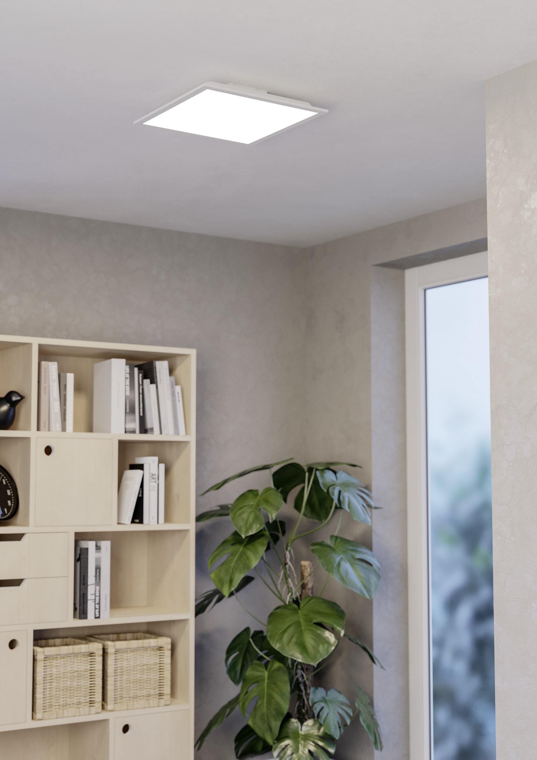 EGLO LED Deckenleuchte »MORADILLO-Z Deckenlampe - Stahl - LED - 19W - IP20« LED-Modul 1 Stk. Kaltweiß | Neutralweiß | RGB | Warmweiß Wohzimmerlampe, Esszimmerlampe, Schlafzimmer, L39,3 x B39,3 x H6,1 cm