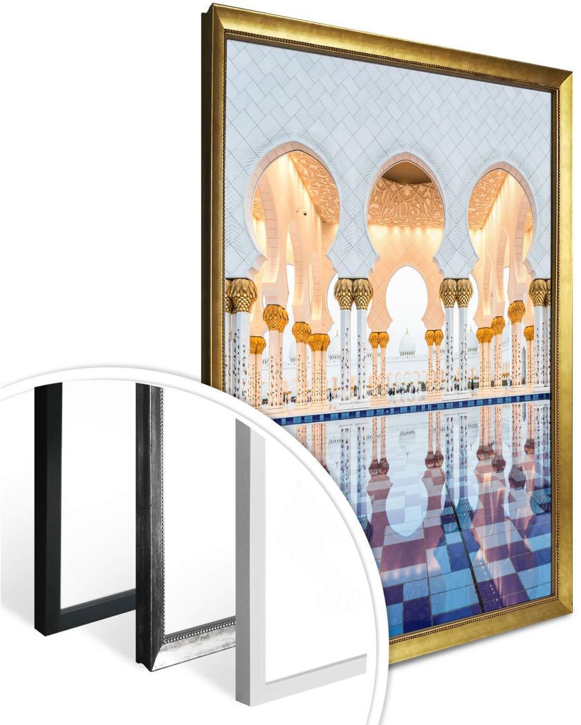Poster, »Sheikh Poster Gebäude, Wall-Art Dhabi«, Moschee Zayed Wandbild, Bild, St.), | bestellen (1 Wandposter BAUR Abu