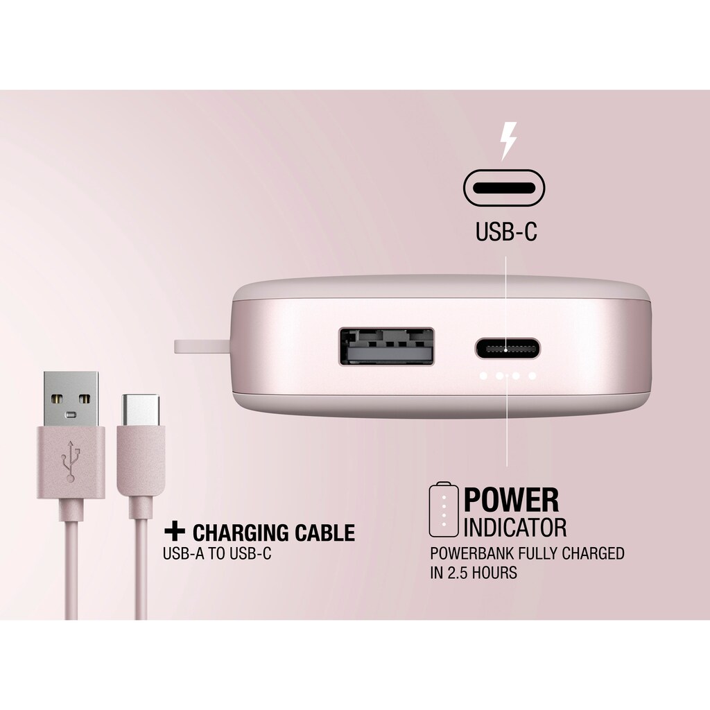 Fresh´n Rebel Powerbank »Power Pack 12000mAh mit USB-C, Ultra Fast Charge & 20W PD«