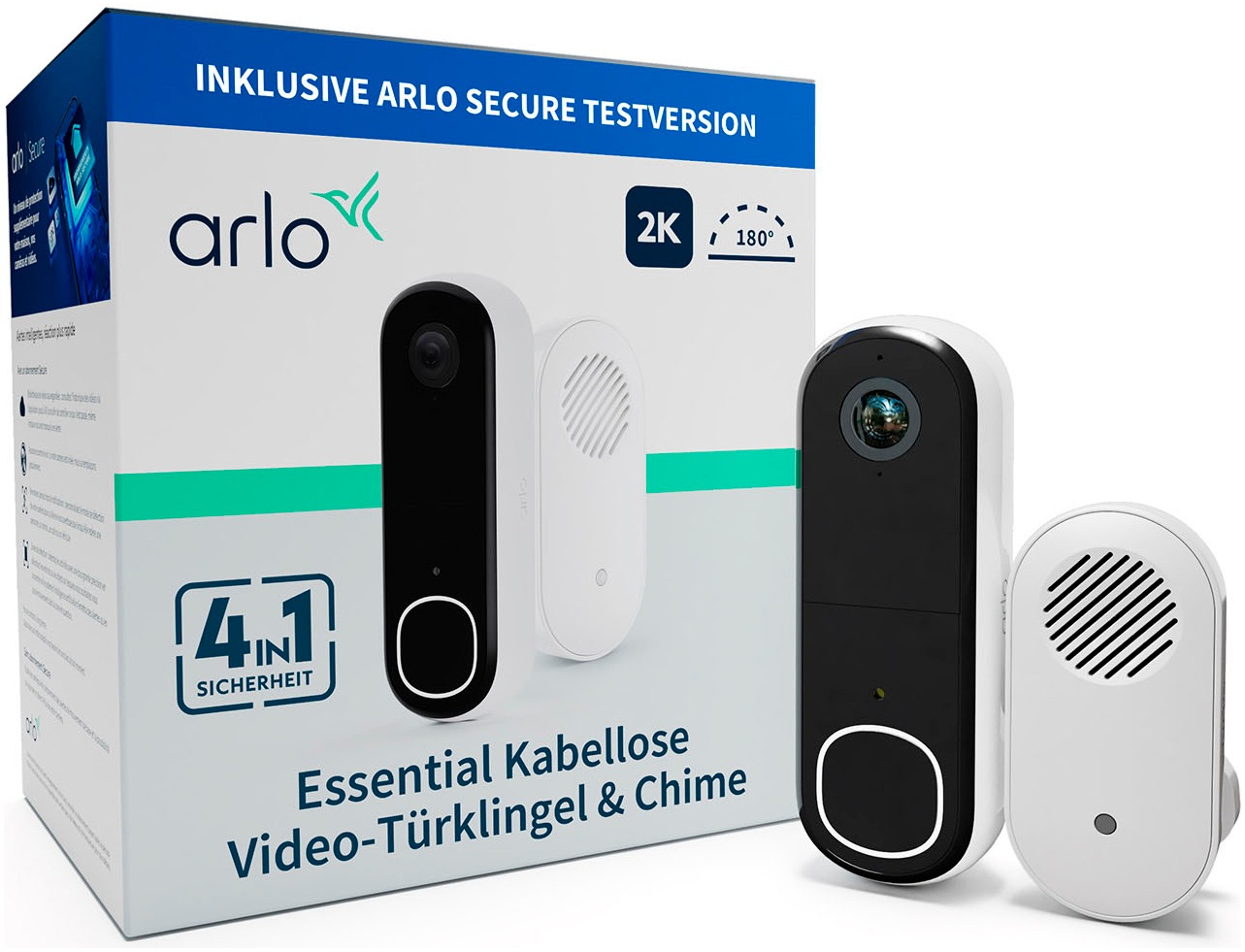 Smart Home Kamera »ESSENTIAL 2 Video Doorbell 2K With Chime V2«,...