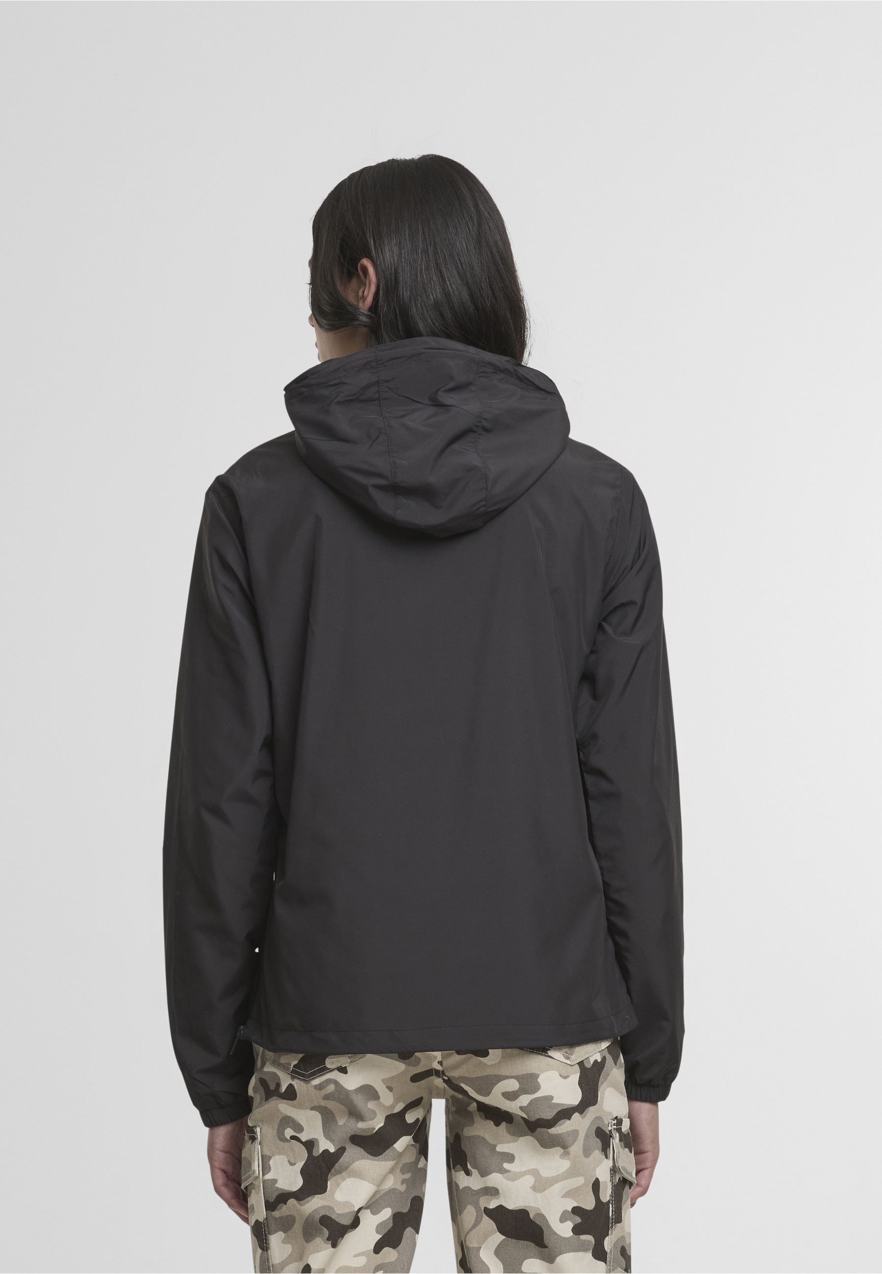 MisterTee Allwetterjacke »MisterTee Dream Believe Achieve Ladies Basic Pull Over Jacket« 1 Stk. tlg. mit Kapuze