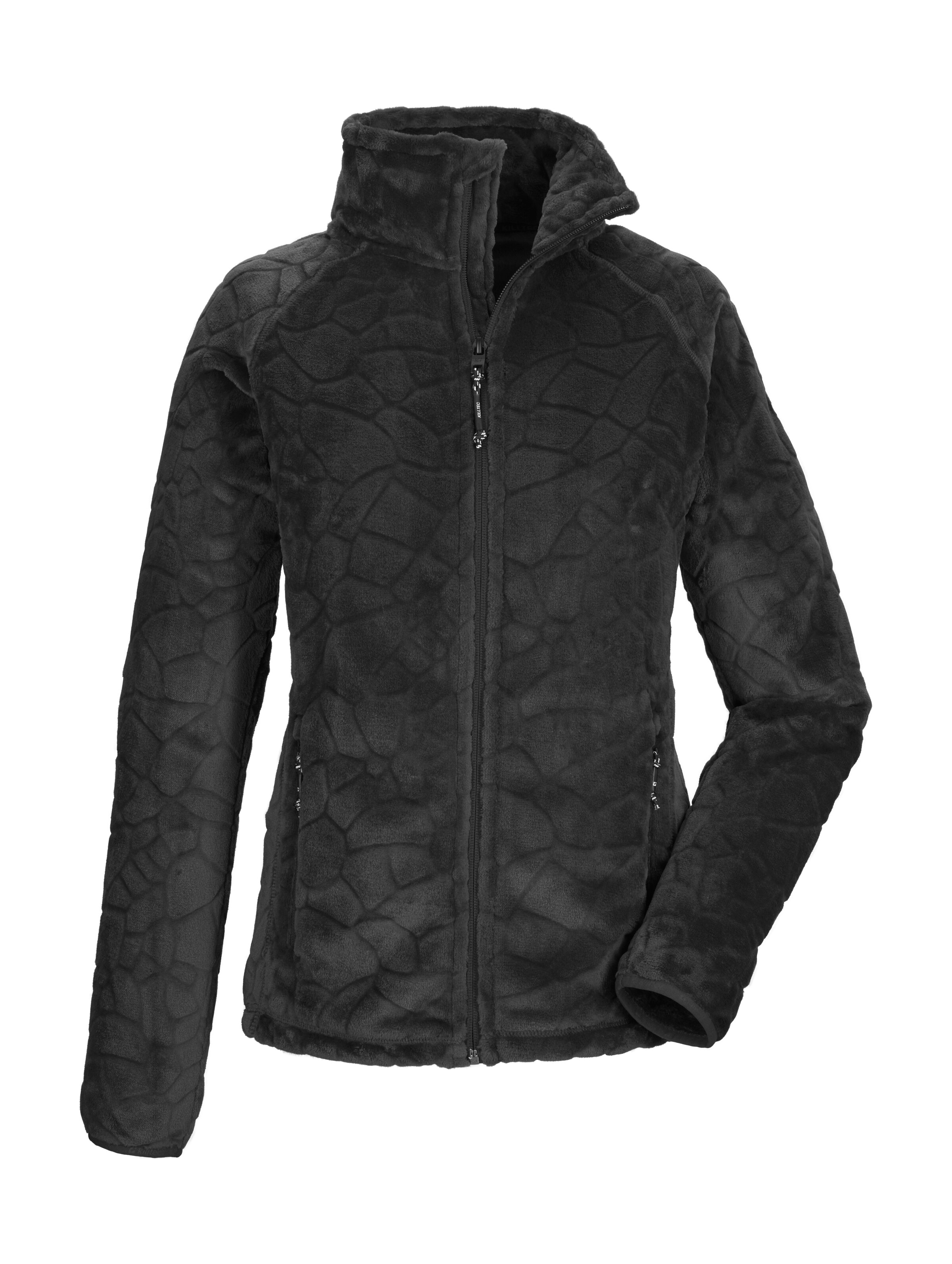 Killtec Fleecejacke "KOW 56 WMN FLC JCKT" Weiche Fleecejacke, verschließbare Taschen, Kinnschutz