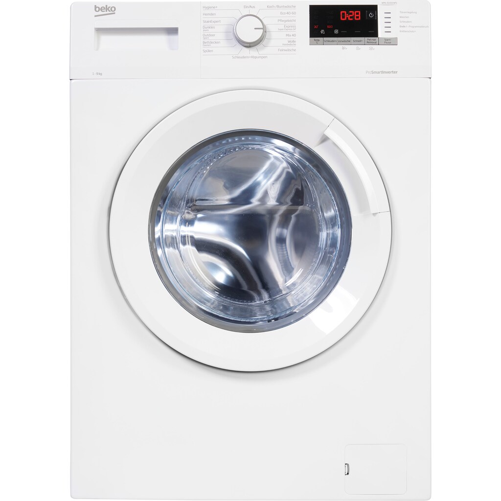 BEKO Waschmaschine »WML91433NP1«, WML91433NP1, 9 kg, 1400 U/min