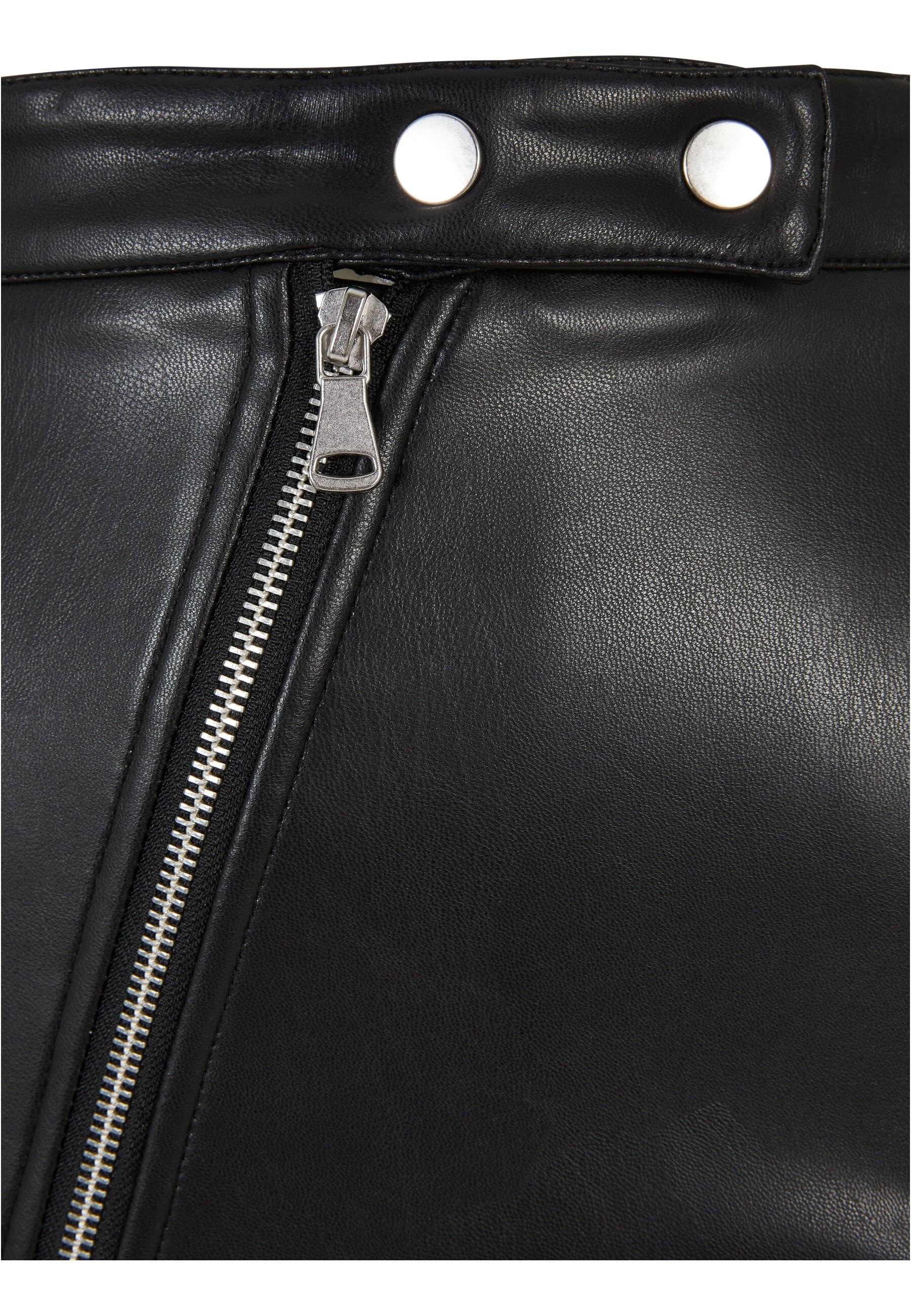 Urban Classics Jupe Courte Synthetic Leather Biker Black L Femme 2