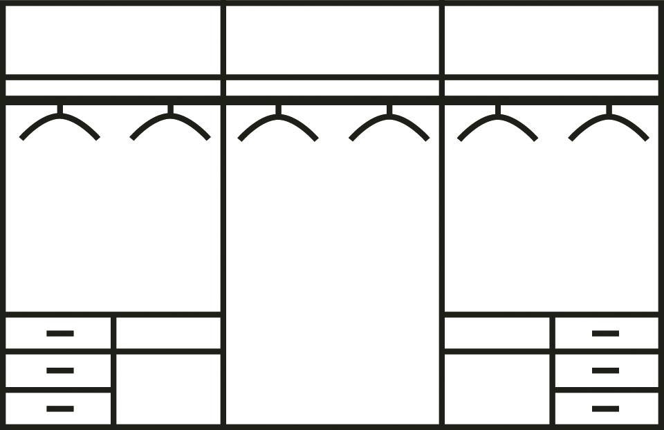 Go Glastüren | »Level«, Schwebetürenschrank To Fresh Synchronöffnung mit und BAUR