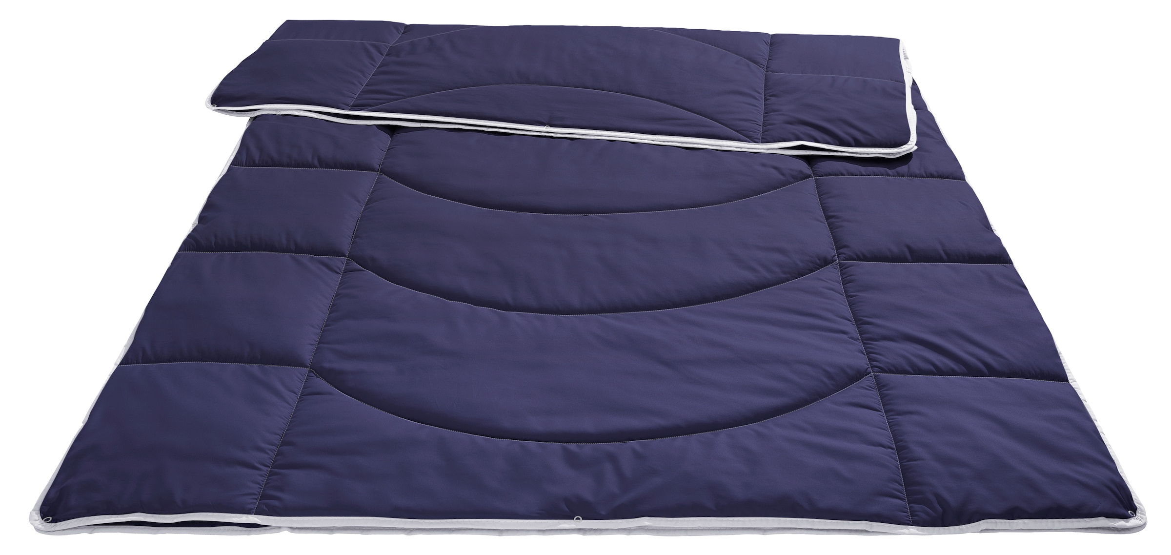 my home Steppbett + Kopfkissen »Microlux, Bettdecke 135x200 cm, 155x220 cm«, (Spar-Set, 1x Bettdecke und 1x Kopfkissen), Set mit Kissen 40x80 cm, 80x80 cm, Sommer, Herbst, Winter in 4 Farben