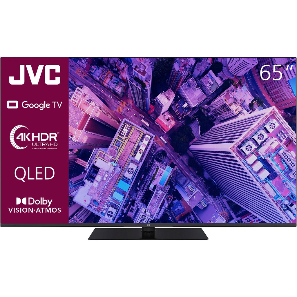 JVC QLED-Fernseher »LT-65VGQ8255«, 164 cm/65 Zoll, 4K Ultra HD, Google TV-Smart-TV