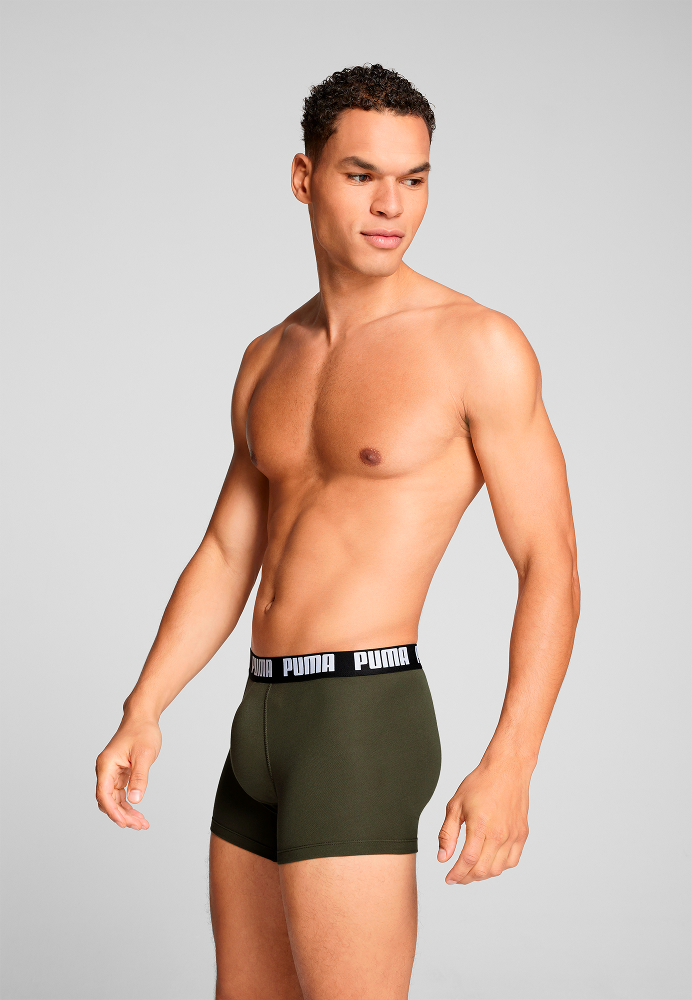 Thumbnail - PUMA Boxershorts "PUMA MEN EVERYDAY BASIC BOXERS 2P" 2er Pack, mit Logobund