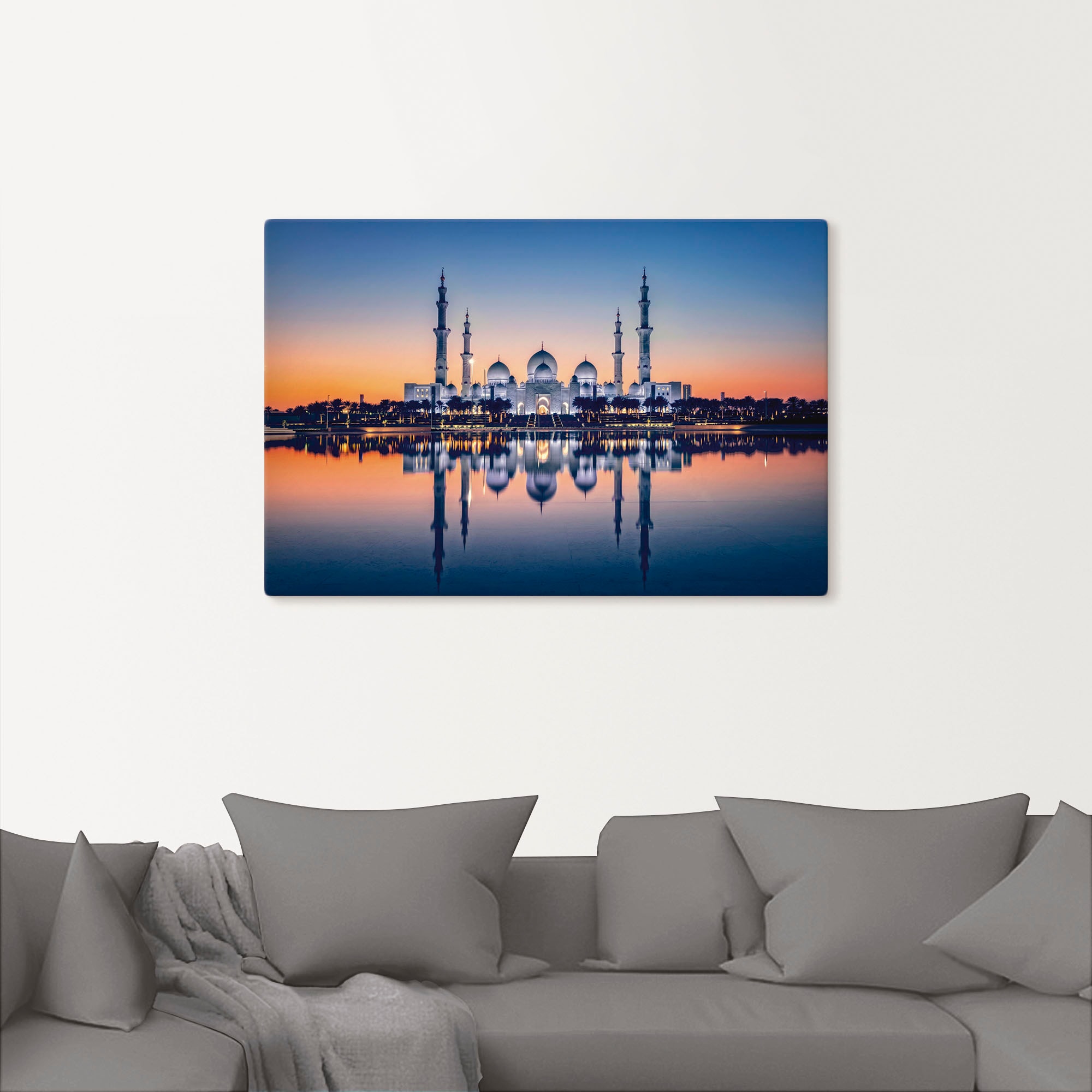 Artland Alu-Dibond-Druck »Scheich-Zayid-Moschee III«, Bilder von Asien, (1 St.), für Innen- und Außenbereich geeignet, Outdoorbild