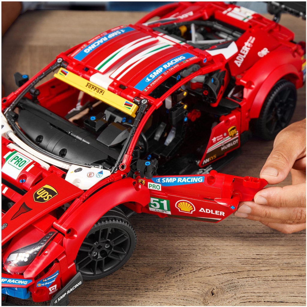 LEGO® Konstruktionsspielsteine »Ferrari 488 GTE “AF Corse #51” (42125), LEGO® Technic«, (1682 St.)