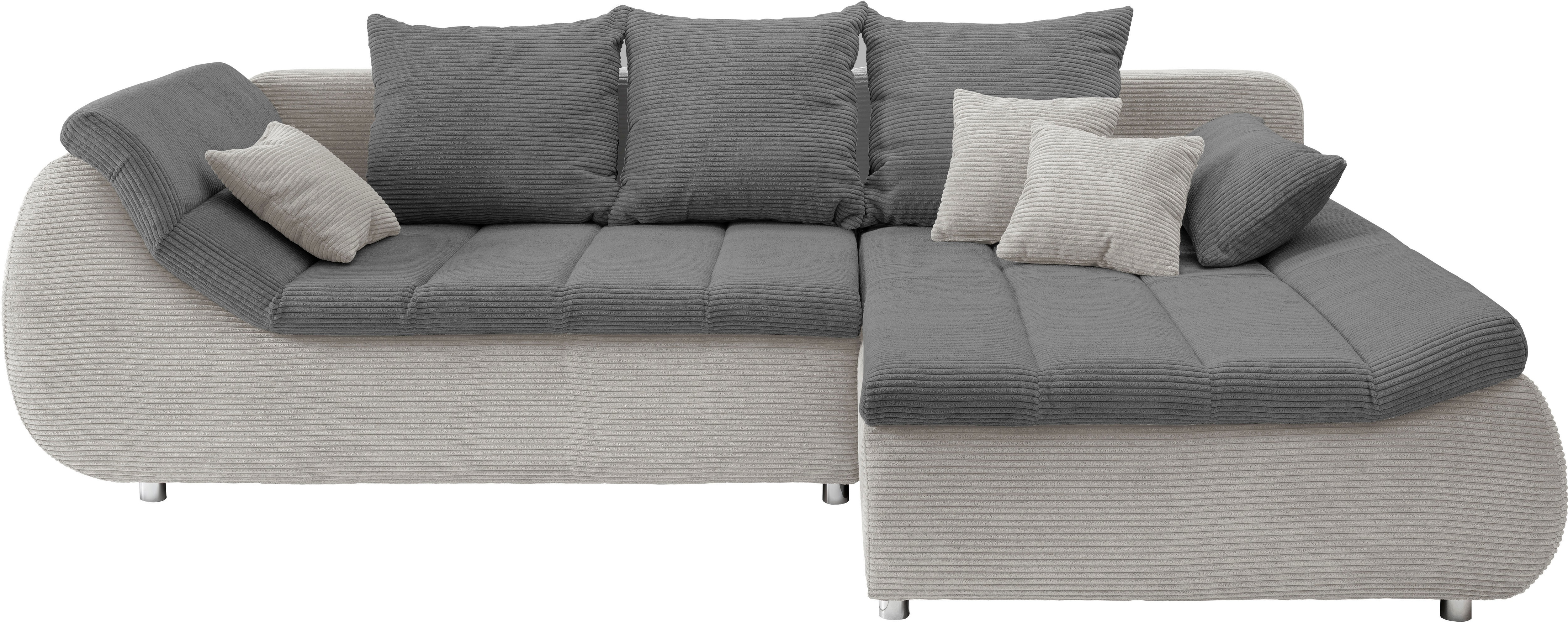 Thumbnail - Home affaire Ecksofa "Imola, bequem, aktuelle Steppung im Sitz, L-Form, Breite 270cm" wahlweise mit Bettfunktion