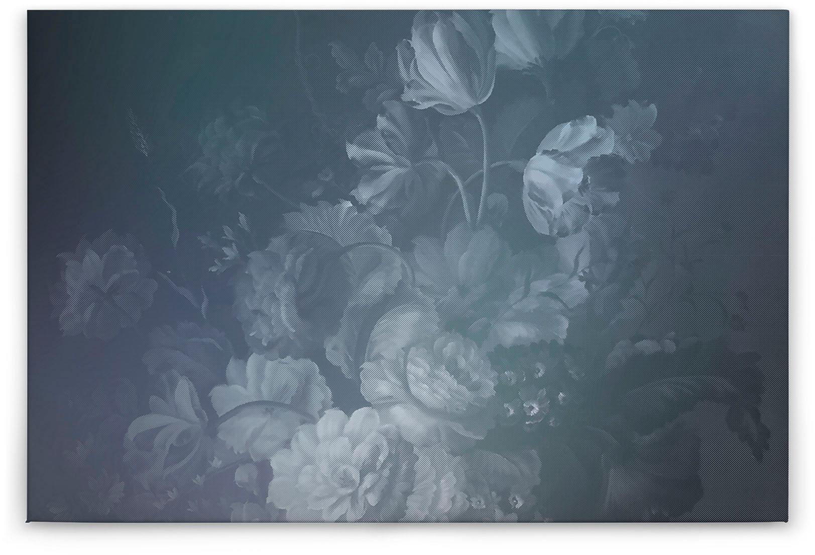 A.S. Création Leinwandbild »dutch pastel«, Kunst-Blumen-Kinder, (1 St.), Keilrahmen Bild Floral Rosen Leinwand-Bild Wohnzimmer modern Wandbild