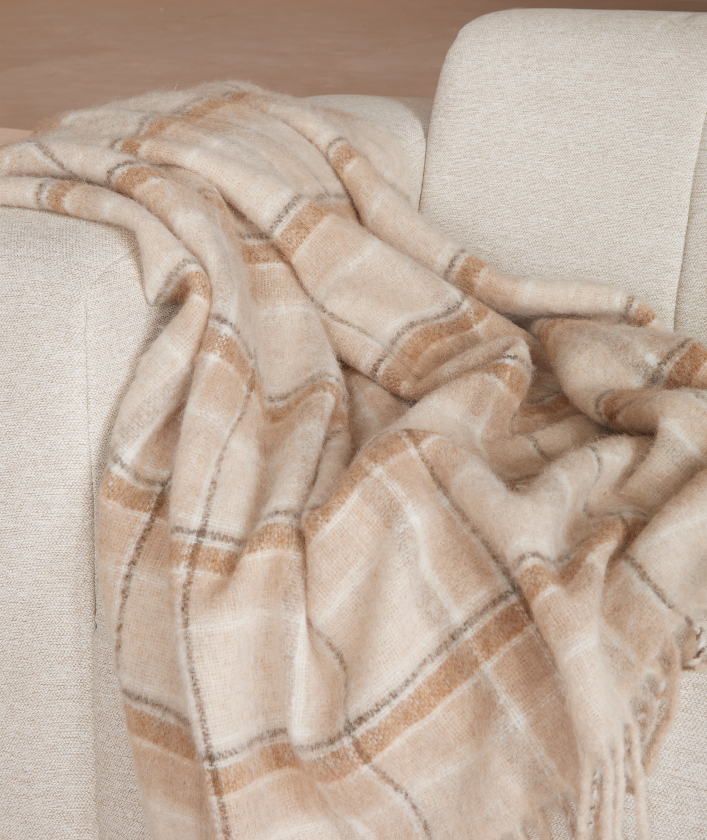 LeGer Home by Lena Gercke Plaid »Sinja«, mit Fransen, Kuscheldecke