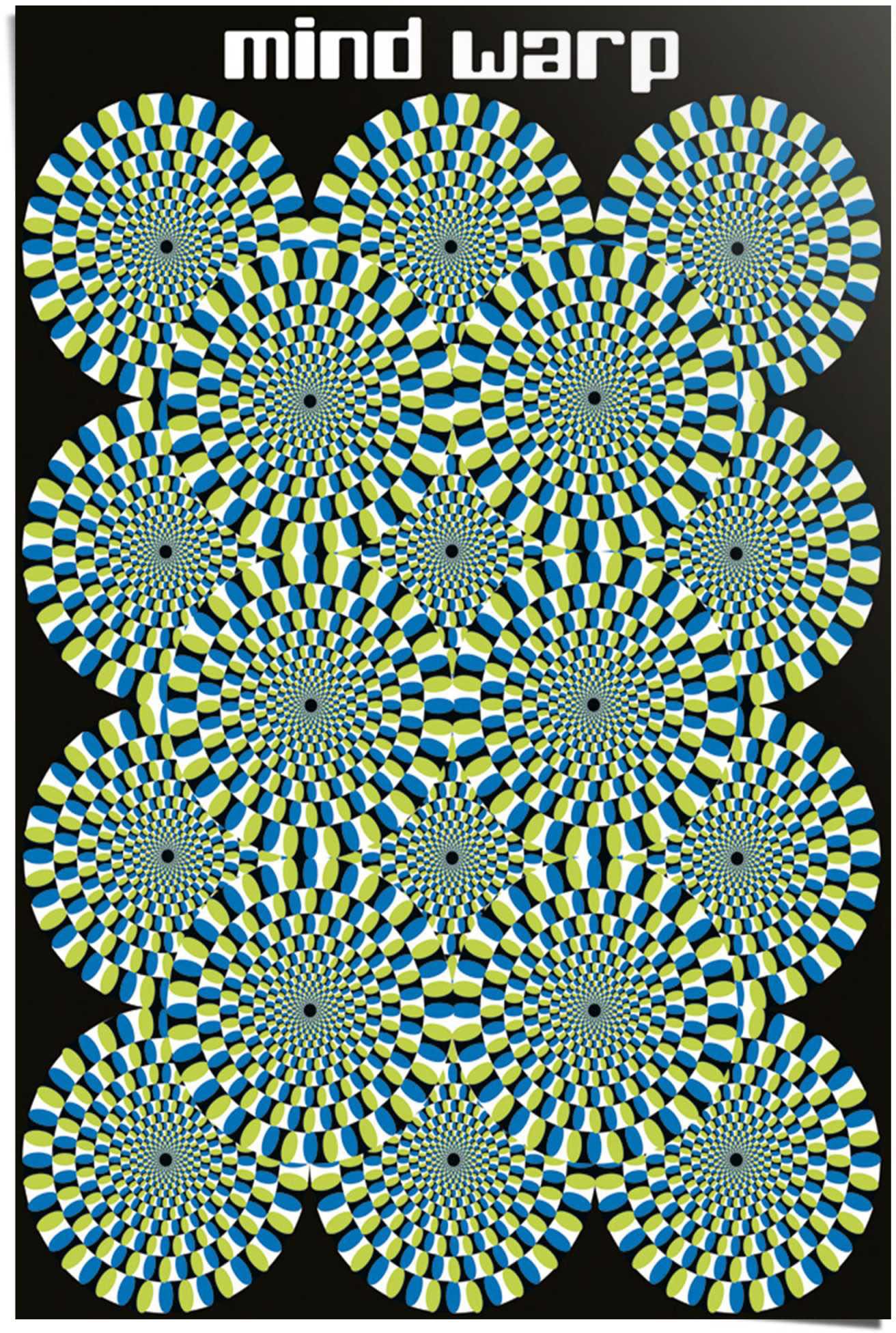 Warp Friday op art«, (1 Reinders! BAUR St.) Poster | Black »Mind