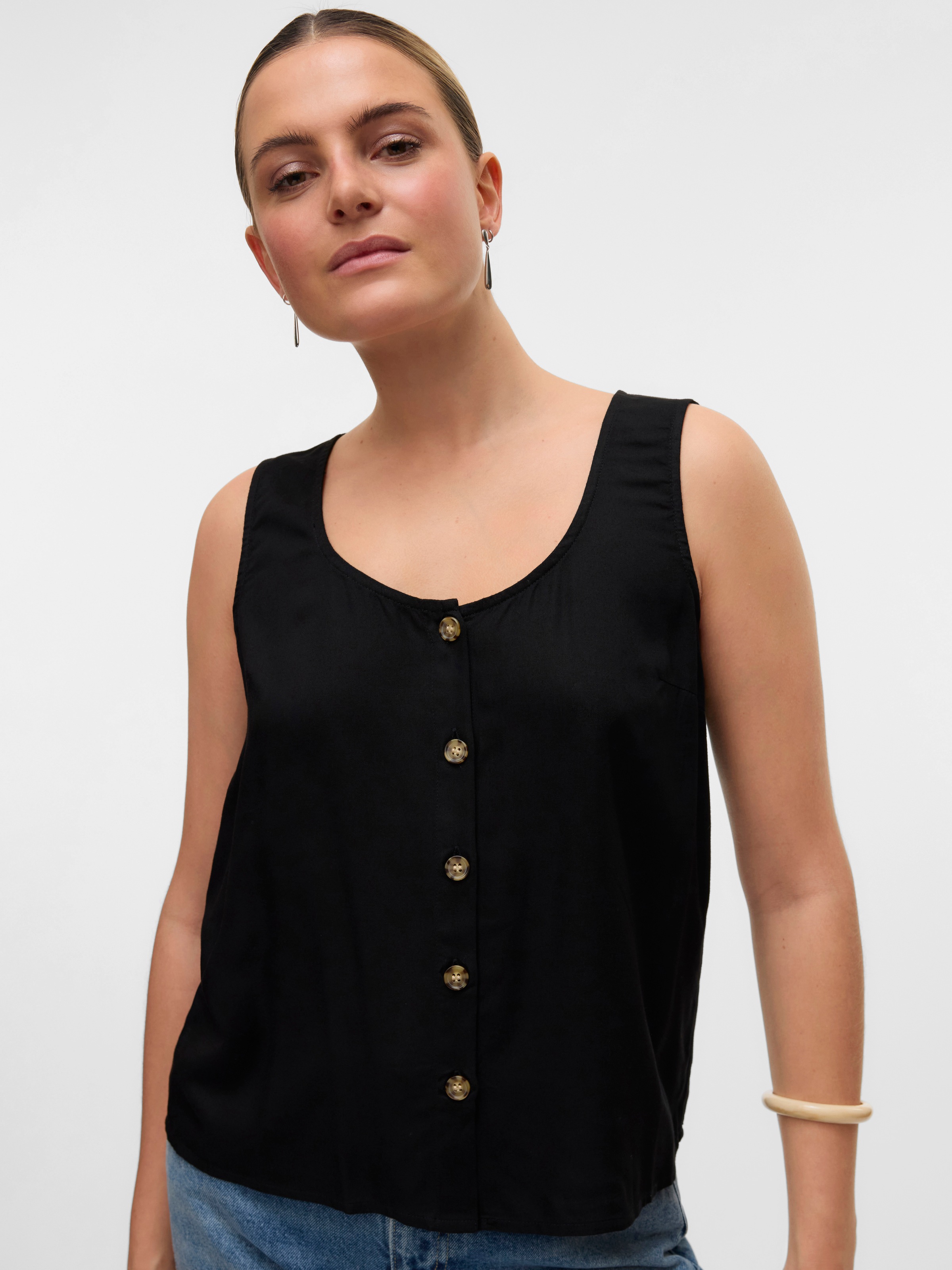 Vero Moda Blusentop "VMBUMPY SL SHIRT WVN GA NOOS" günstig online kaufen