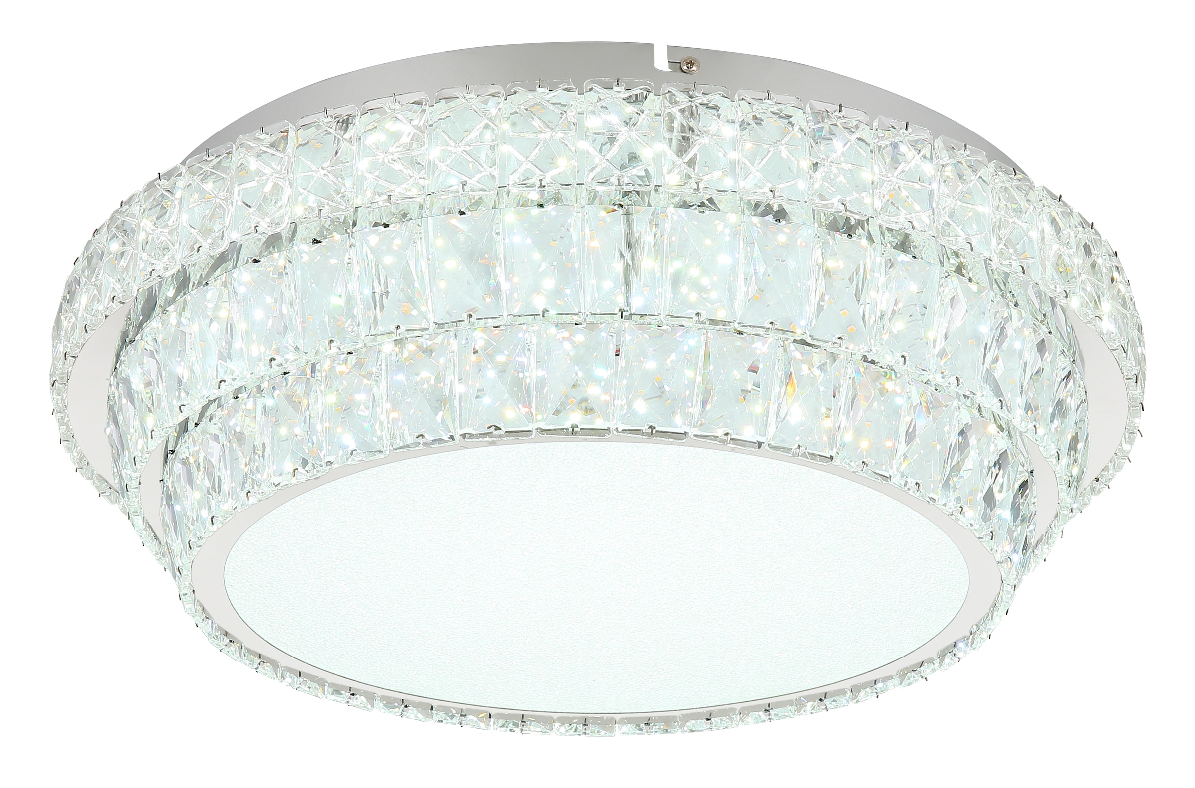 GLOBO LIGHTING LED Deckenleuchte »KLARA«, Leuchtmittel LED-Modul | LED fest integriert, Deckenlampe/Kristalle/Nachtlicht/Farben fixierbar/elegant