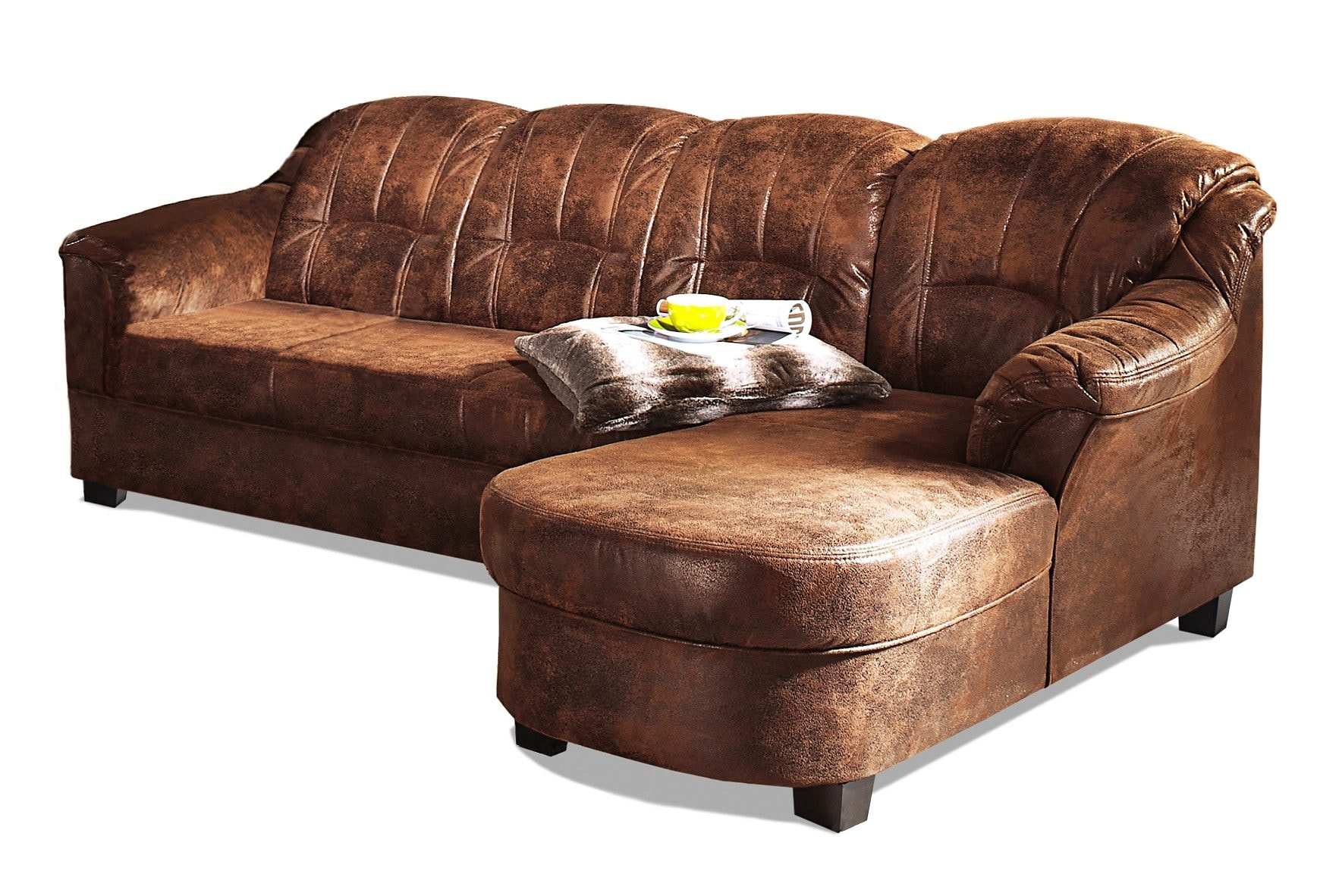 Home affaire Ecksofa "Budapest zeitlos & elegant, bequeme Armlehnen, L-Form günstig online kaufen