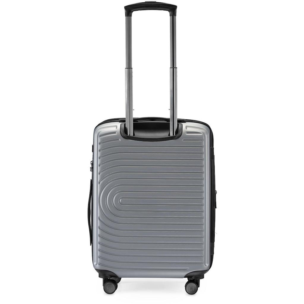 Hauptstadtkoffer Hartschalen-Trolley »Mitte, silberfarben, 55 cm«, 4 Rollen