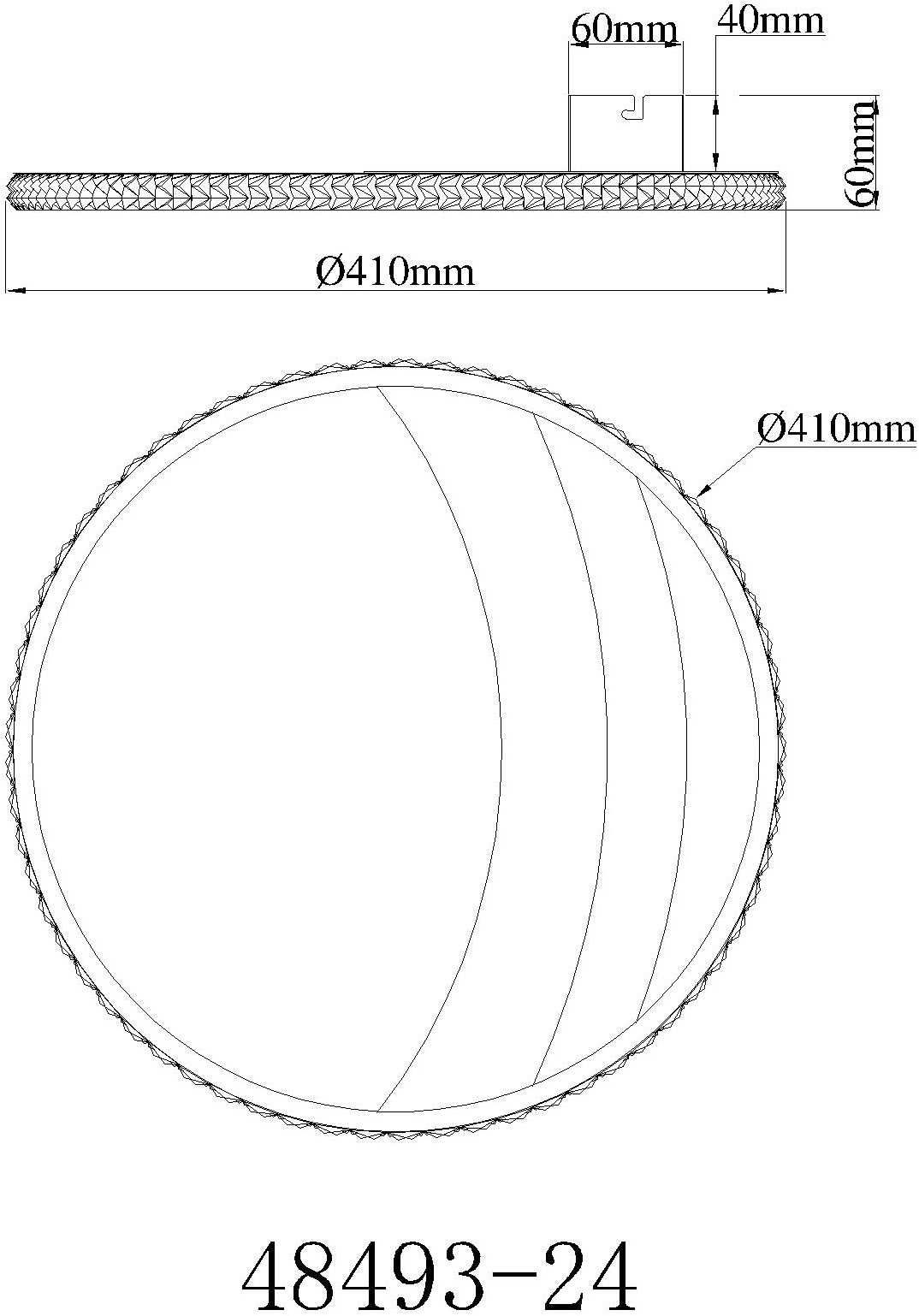GLOBO LIGHTING Deckenleuchte »CONSTANCE« LED-Modul 1 Stk. LED Deckenleuchte für Wohn- & Schlafzimmer modern