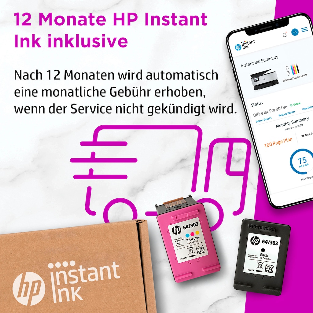 HP Multifunktionsdrucker »OfficeJet Pro 9019e«