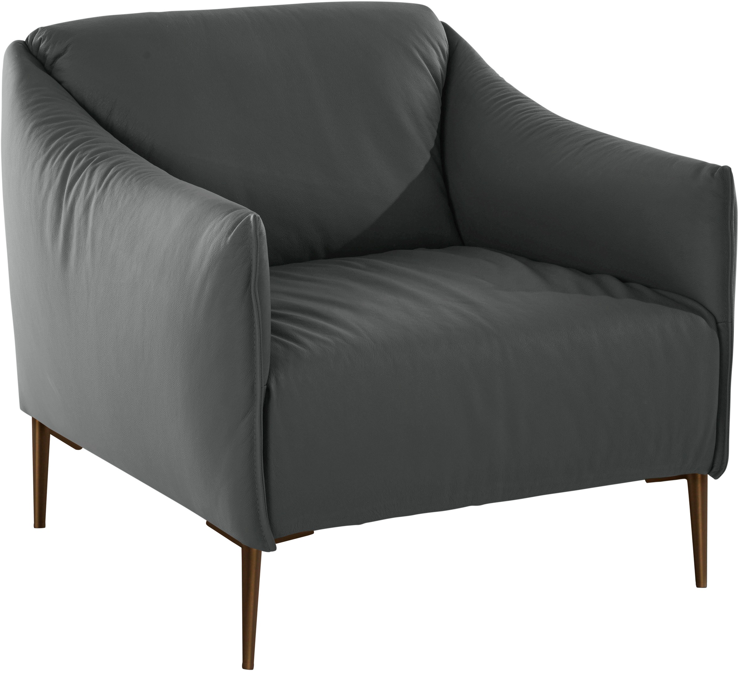 W.SCHILLIG Cocktailsessel »sally«, mit Metallfüßen in Bronze pulverbeschichtet