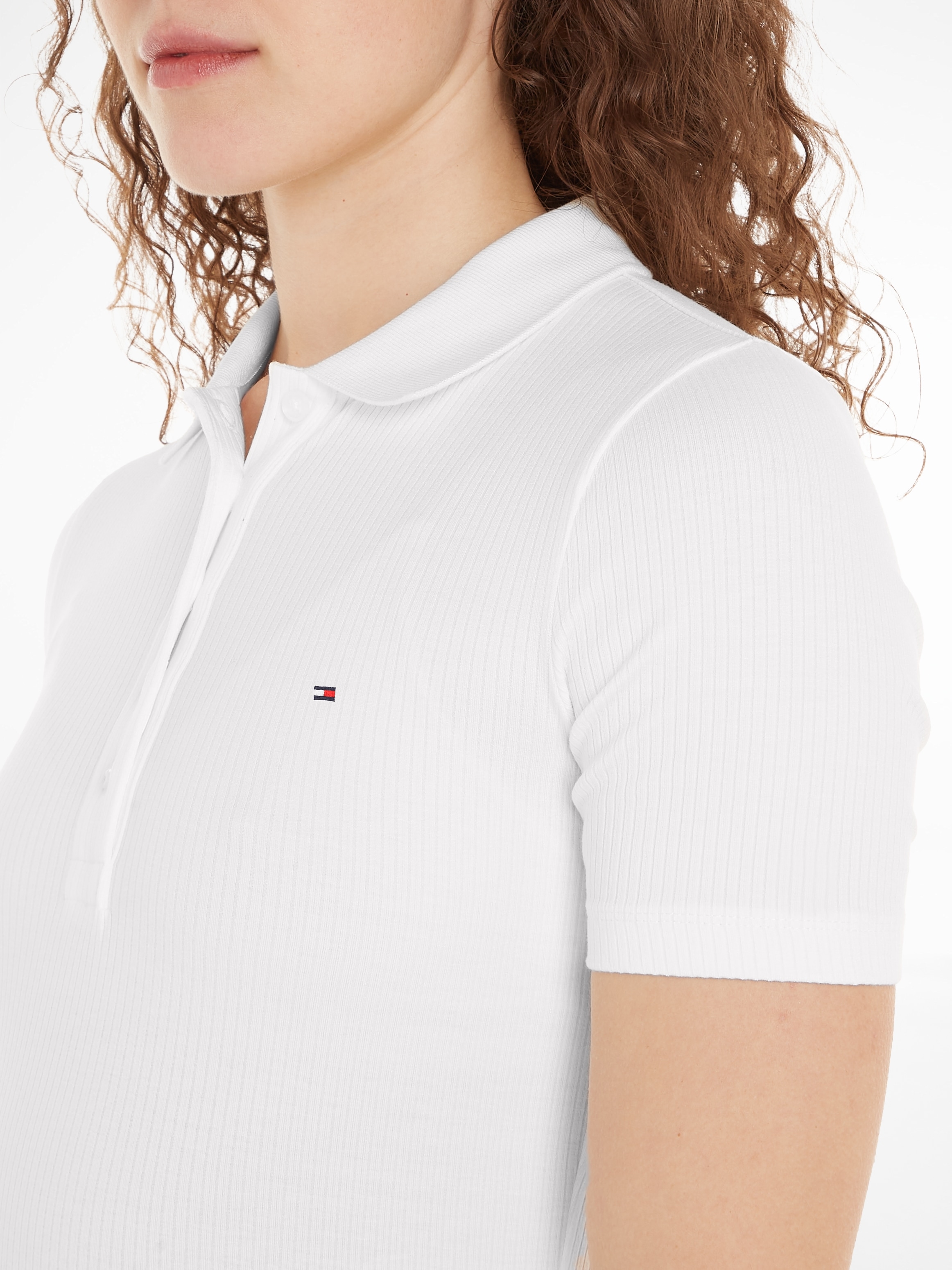 Tommy Hilfiger Poloshirt »SLIM 5X2 RIB POLO«, mit langer Knopfleiste online  kaufen | BAUR | Poloshirts