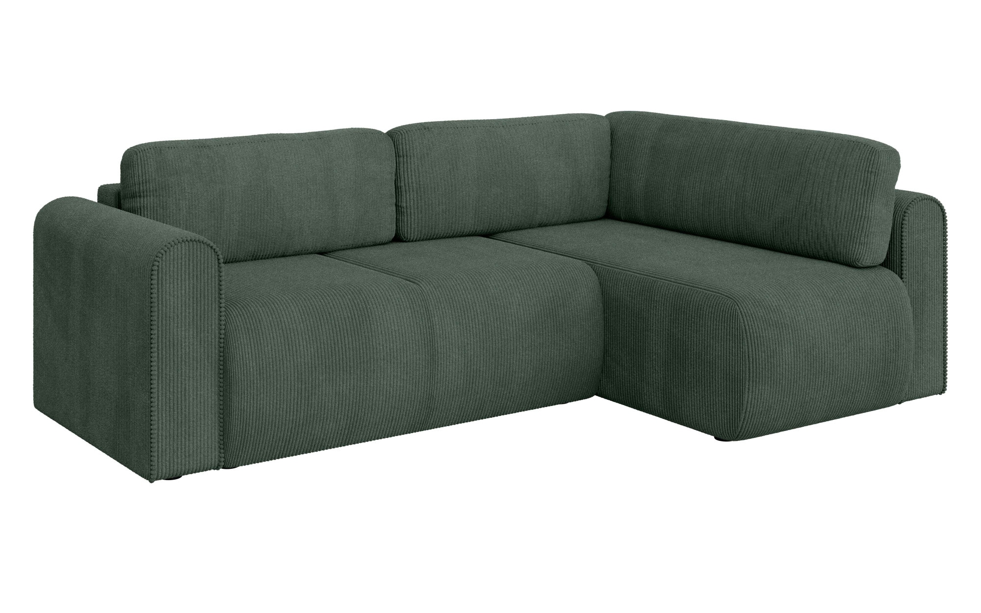 INOSIGN Ecksofa »Zacharia wahlweise Schlafsofa mit Bettkasten, B/T/H 250/166/86 cm«, L-Form mit Wellenunterfederung, Ottomane rechts oder links bestellbar
