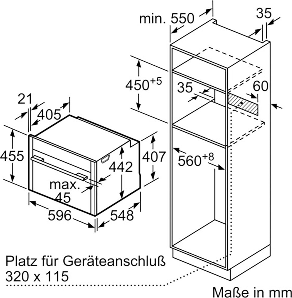NEFF Dampfbackofen N 90 »C24FS31N0«, mit Teleskopauszug nachrüstbar, EasyClean®, AirFry-Funktion