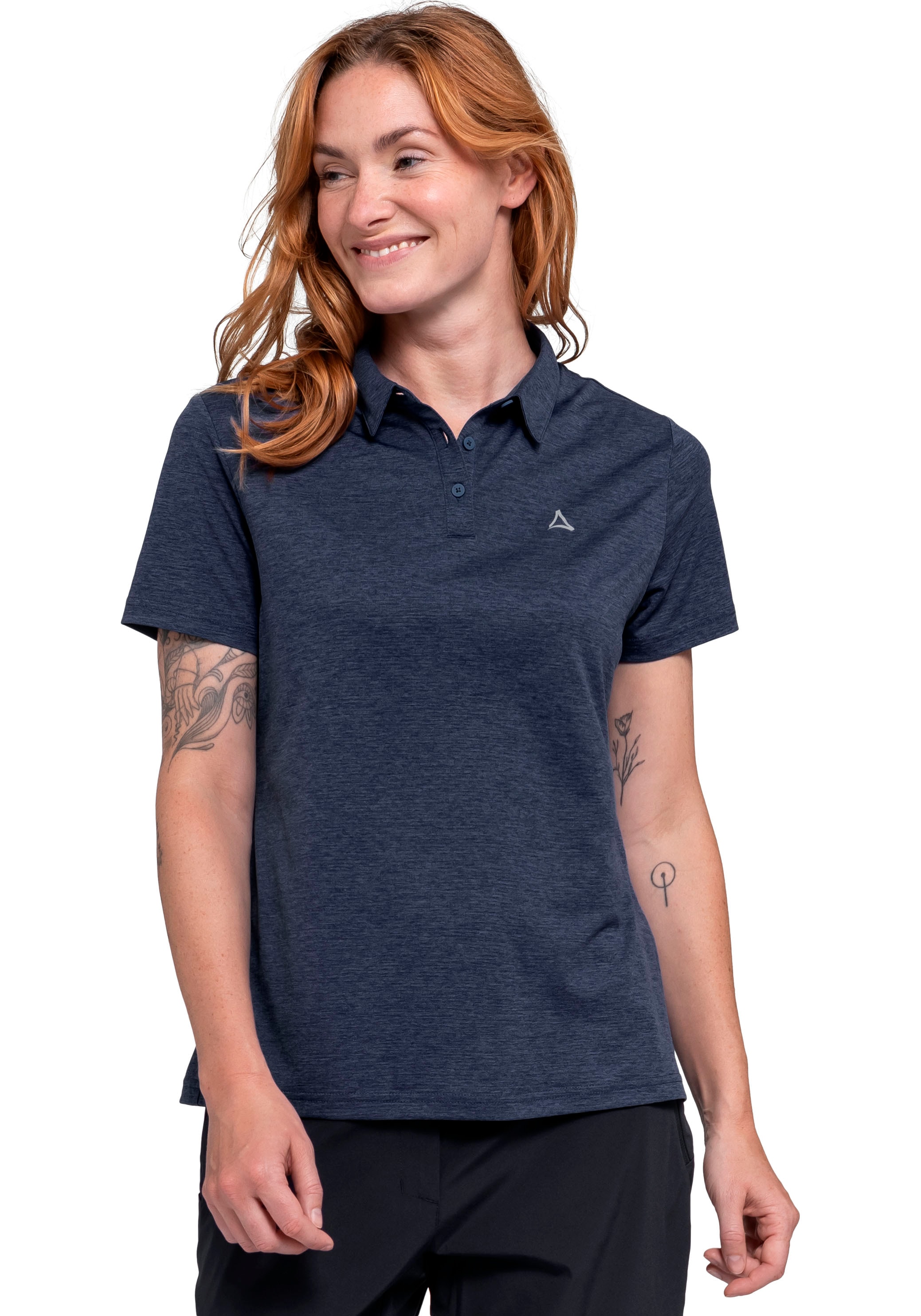 Schöffel Poloshirt "CIRC Polo Shirt Tauron L" sportliche Passform, kurze Ärmellänge, schnelltrocknend