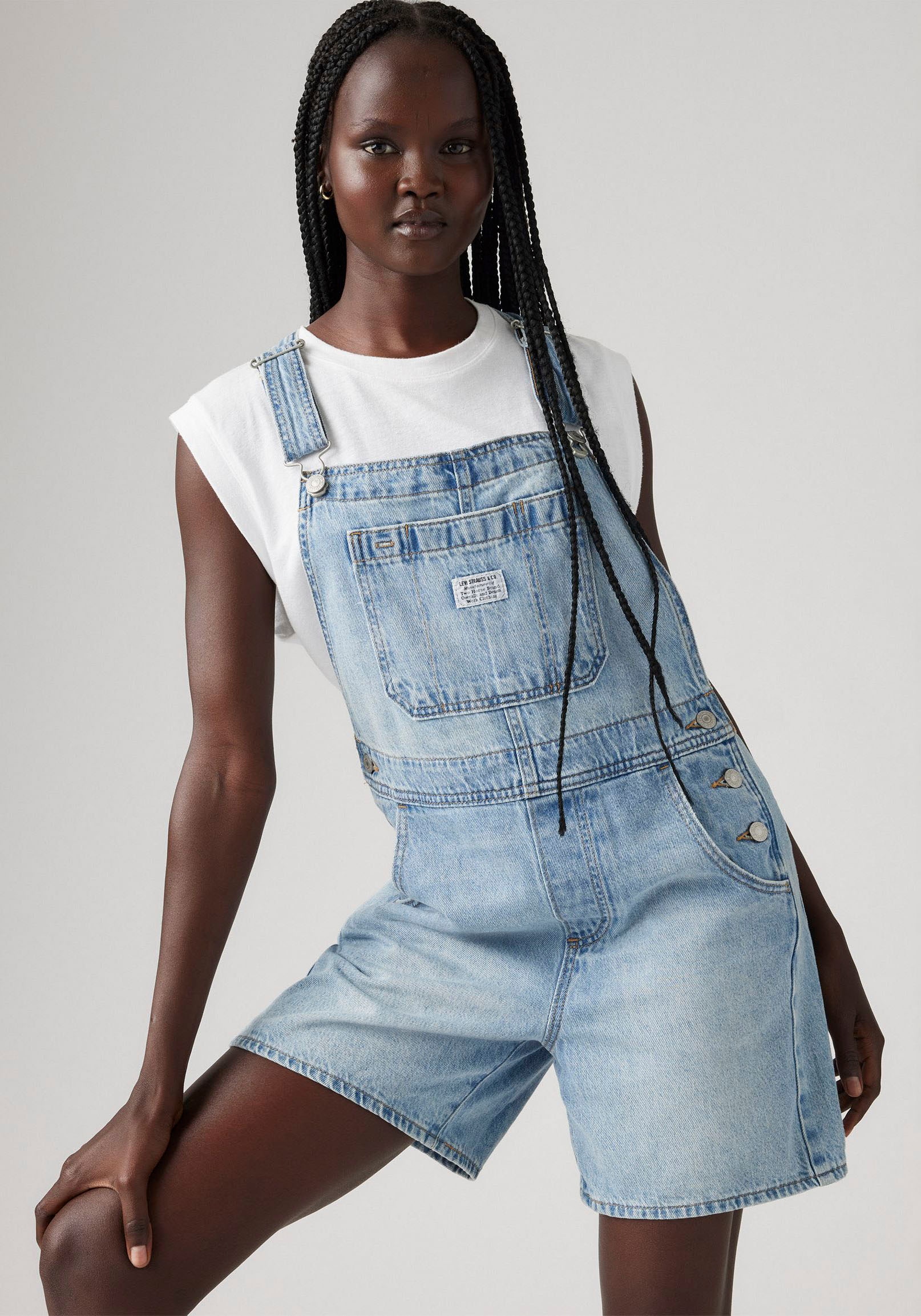 Levis Latzhose "UTILITY SHORTALL", Sommerhose im Five-Pocket Style günstig online kaufen
