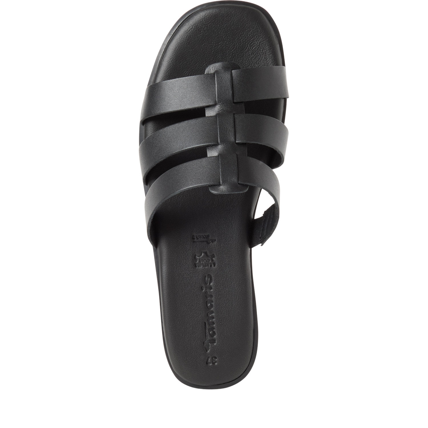 Tamaris Pantolette  , Sommerschuh, Schupfschuh, Flats mit modischen Riemchen