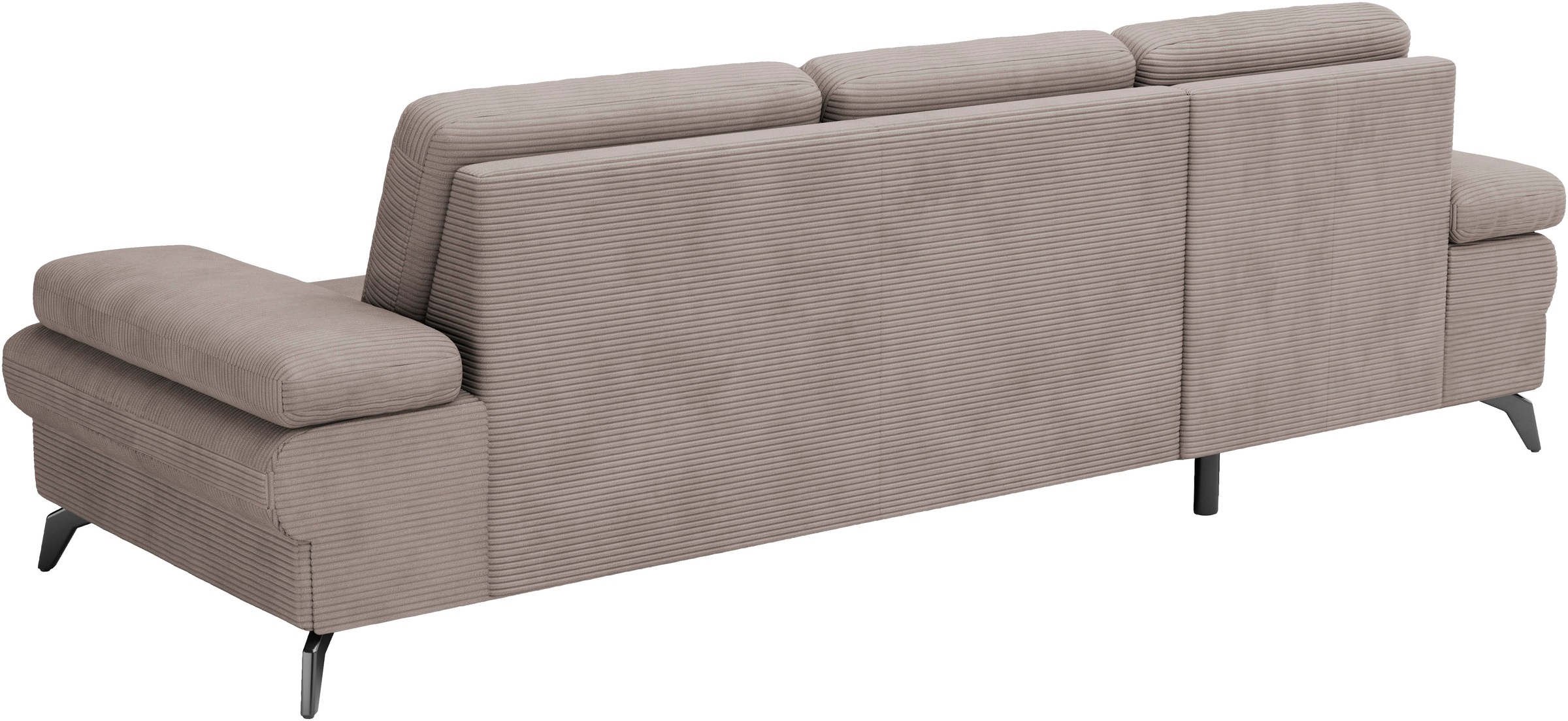sit&more Ecksofa »Morris Jubi L-Form«, inkl. Armteilfunktion und 1 Zierkissen, wahlweise mit Bettfunktion