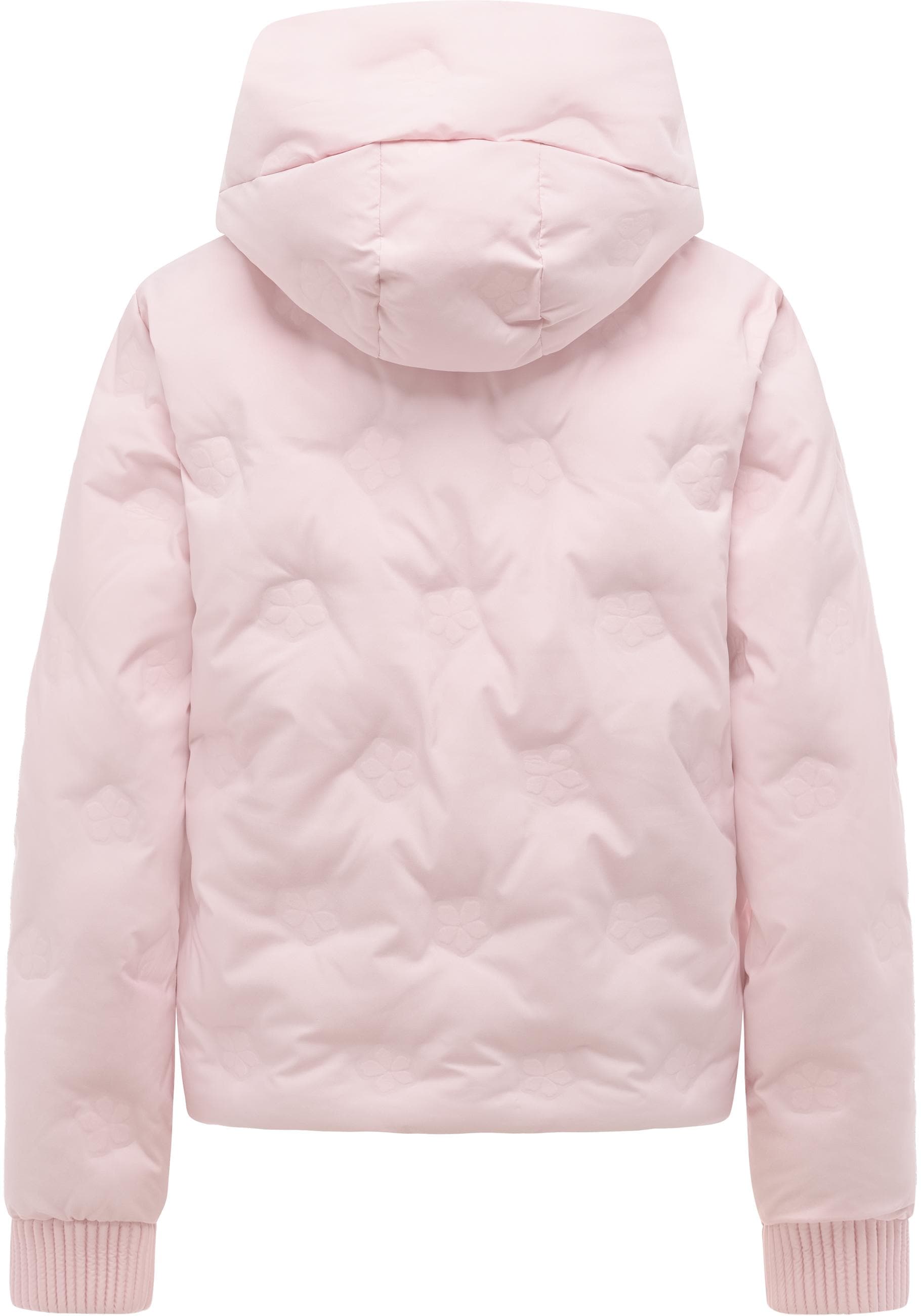 Ragwear Winterjacke »Lynnox Embossed Y« mit Kapuze Pufferjacke mit floraler Ton-in-Ton-Prägung