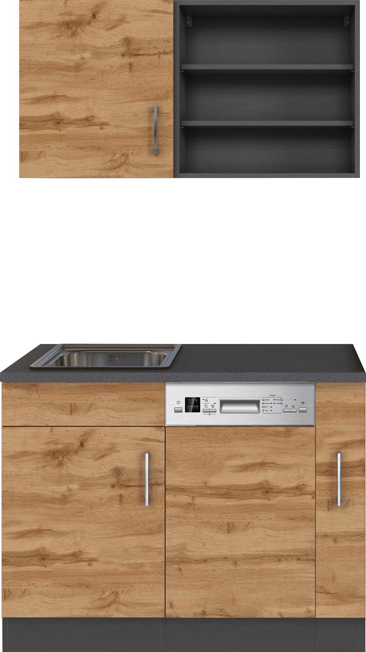 HELD MÖBEL Pantryküche "Mali", Breite 110 cm, mit E-Geräten günstig online kaufen