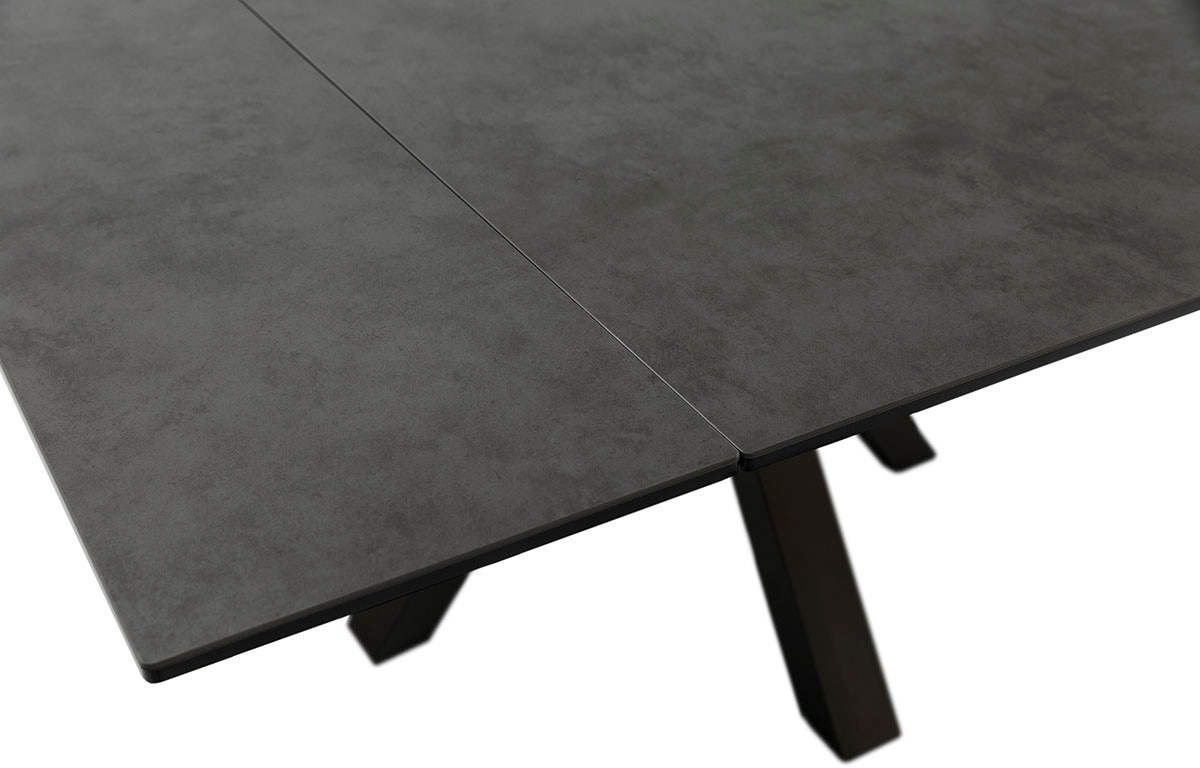 MCA furniture Esstisch »PALLINI Auszugstisch 90-150 cm«, (Einzelstück), Keramik,Metall,Längsseitenauszug,ausziehbar,Tischplatte 13 mm