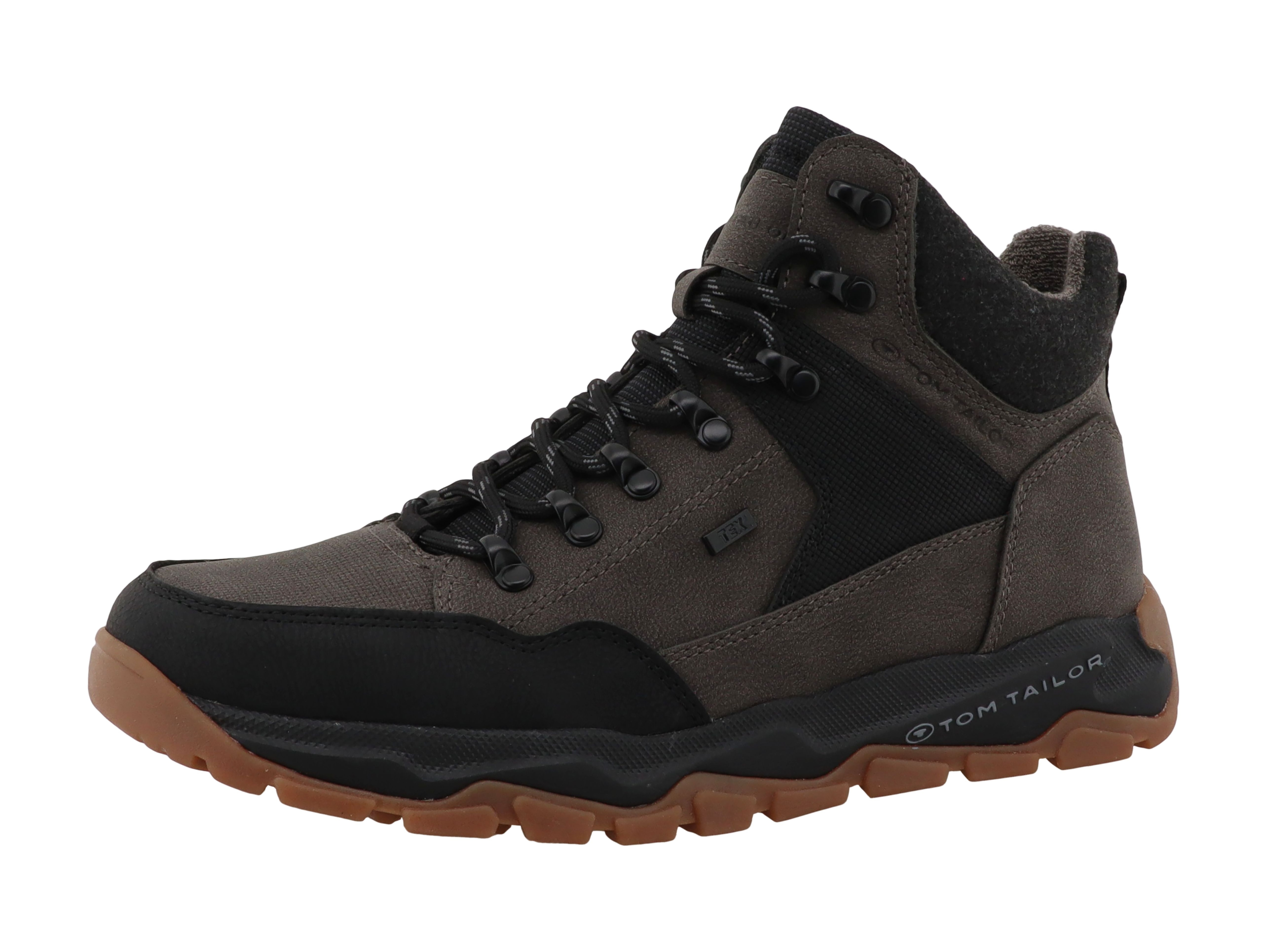 TOM TAILOR Schnürboots Schnürer im Bergsteiger-Look, mit Kontrastbesatz