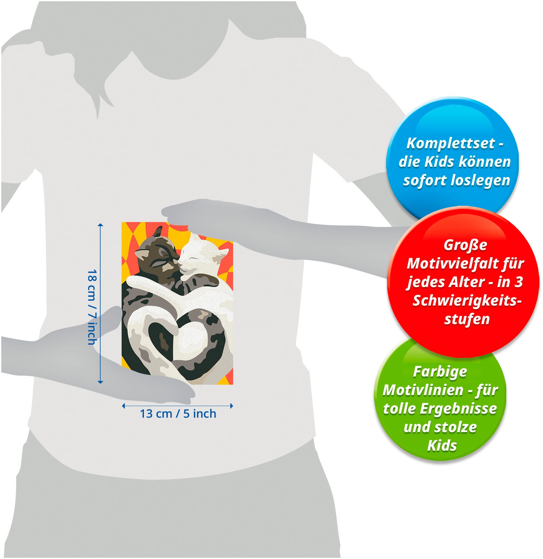 Ravensburger Malen nach Zahlen »CreArt, Katzen-Liebe«, Made in Europe