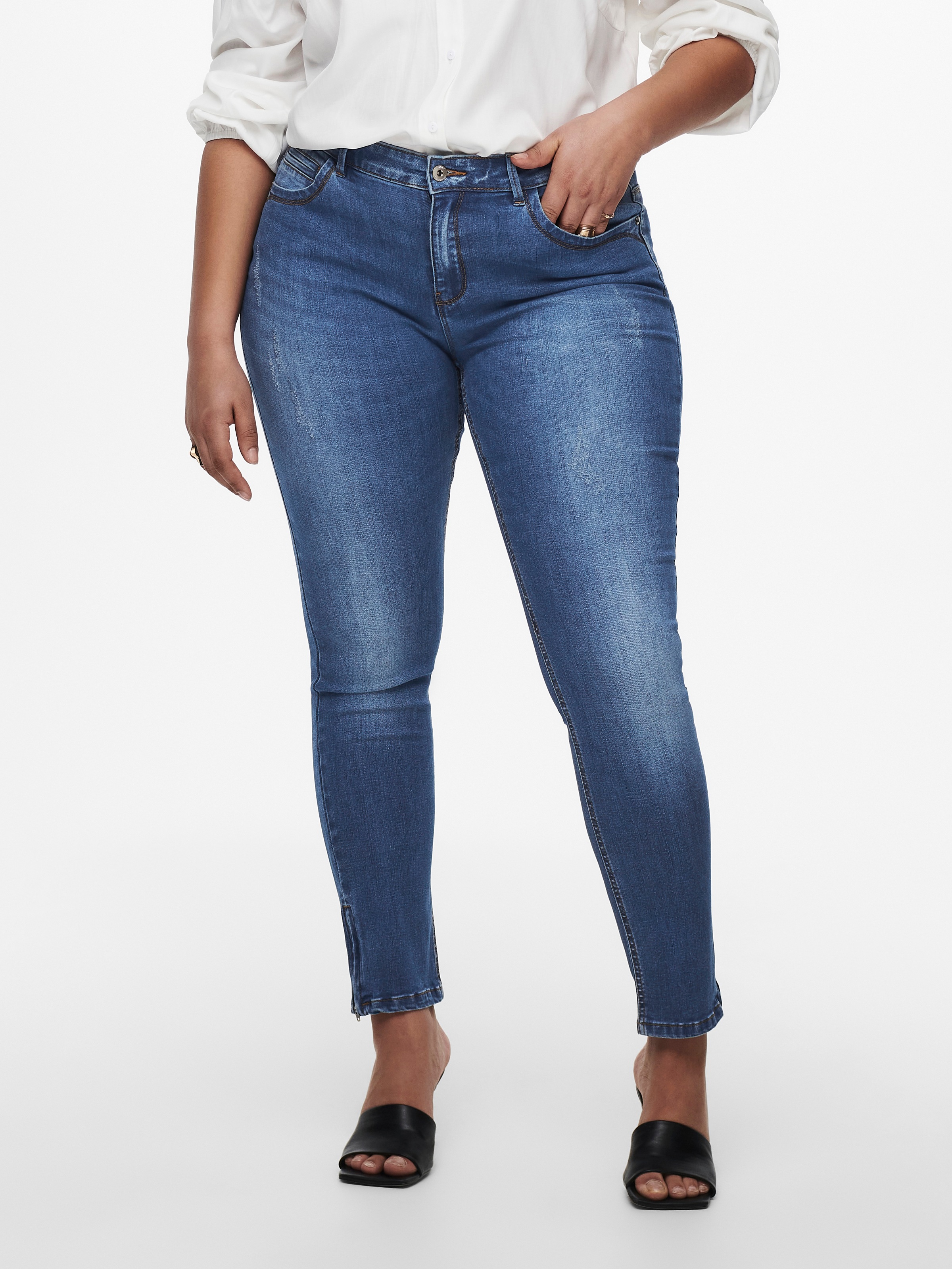 ONLY CARMAKOMA Skinny-fit-Jeans "CARKARLA REG ANK SK JEANS BJ11336 NOOS" günstig online kaufen