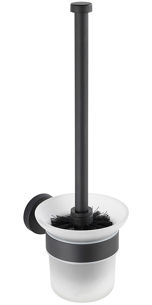 WENKO WC-Garnitur "Modell Bosio" 2 Stk. aus Edelstahl  Glas inkl. Kleber, z günstig online kaufen