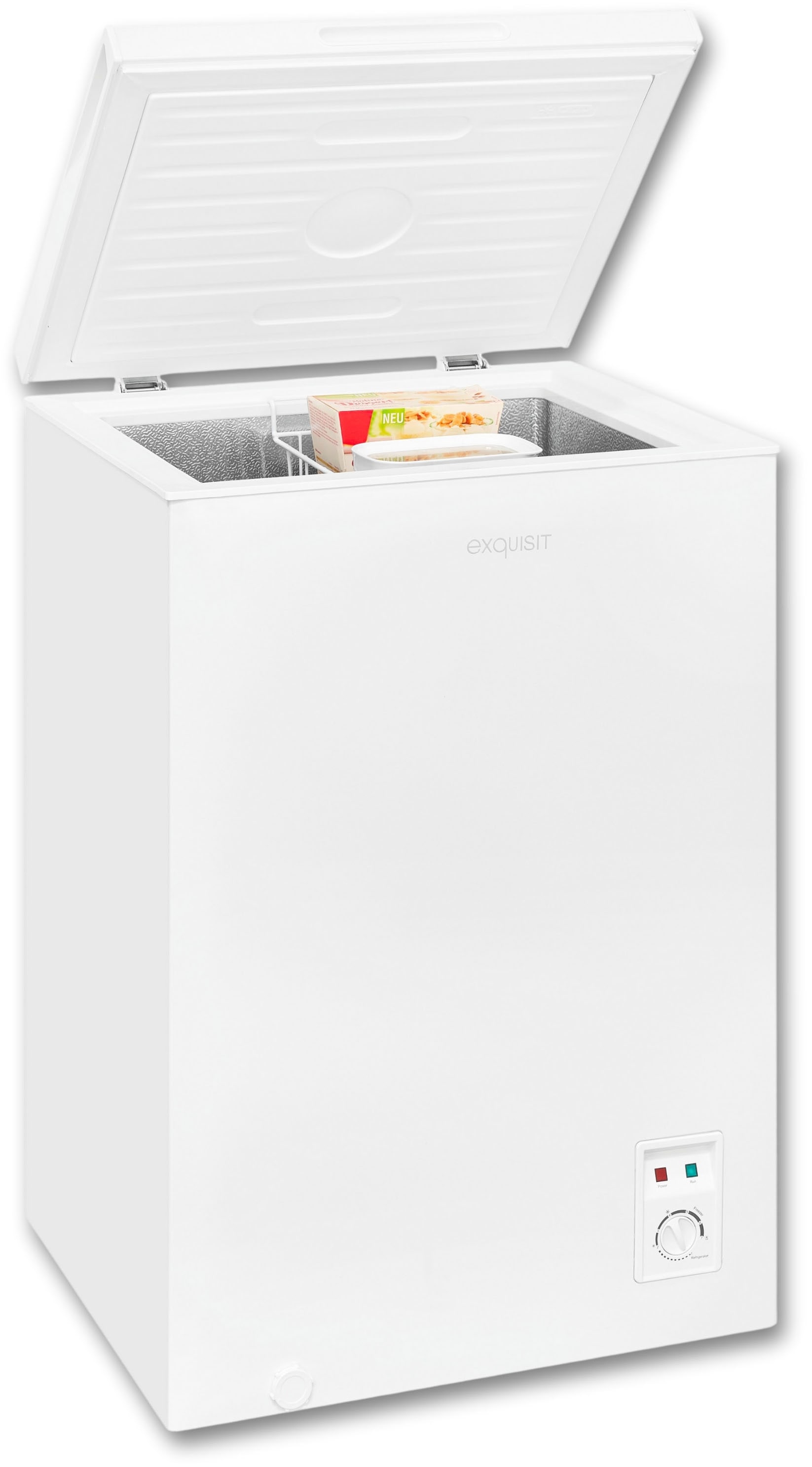 exquisit Gefriertruhe »GT100-050E weiss« 83,5 cm hoch 54,5 cm breit