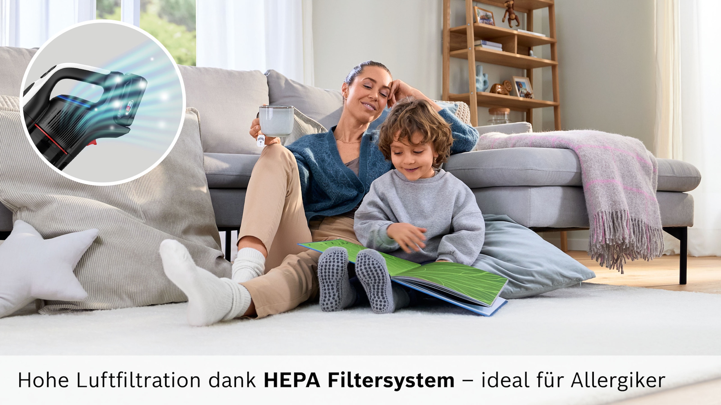 BOSCH Akku-Stielstaubsauger »BKS931BA« HEPA-Filtersystem, 10 Jahre Motorgarantie, Staubkomprimierung, weiß