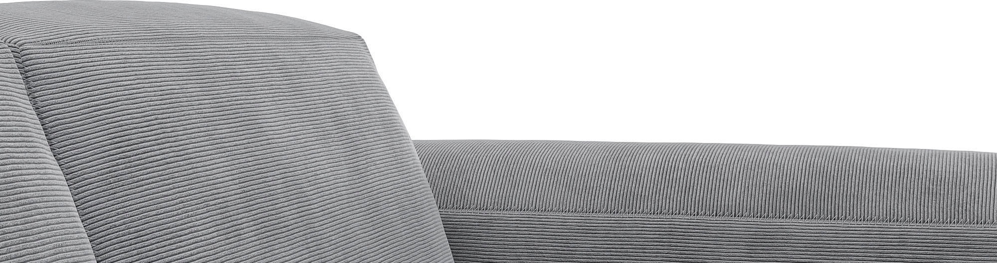 FLEXLUX Ecksofa »Lucera Chaislongue rechts oder links, L-Form, bequem«, modern & anschmiegsam, Kaltschaum, Stahl-Wellenunterfederung